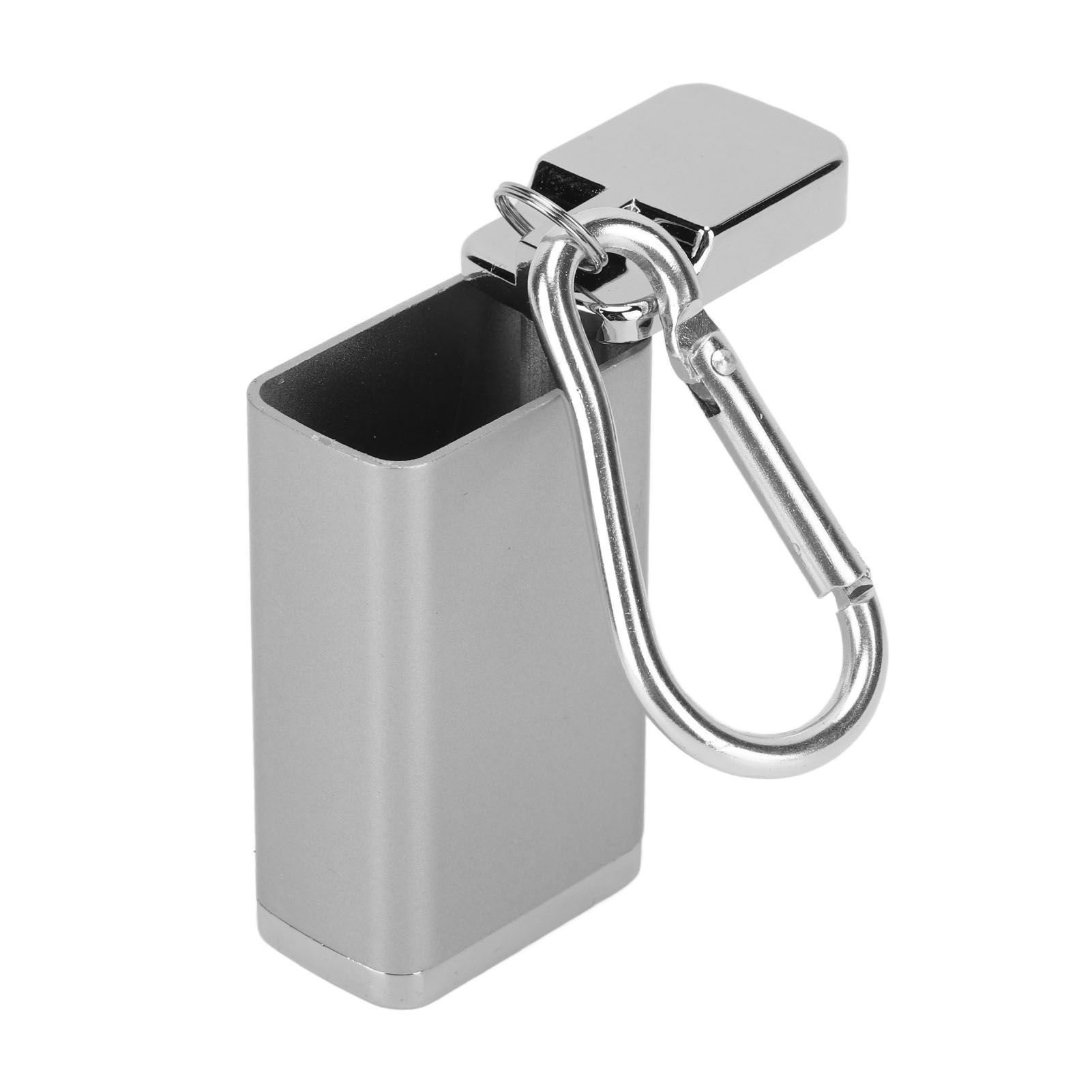 Mini Cigarette Ashtray Light Weight Portable Cigarettes Cigars Ashtray Durable Cigarette Ash Holder for Home Outdoors Silver - Image 5