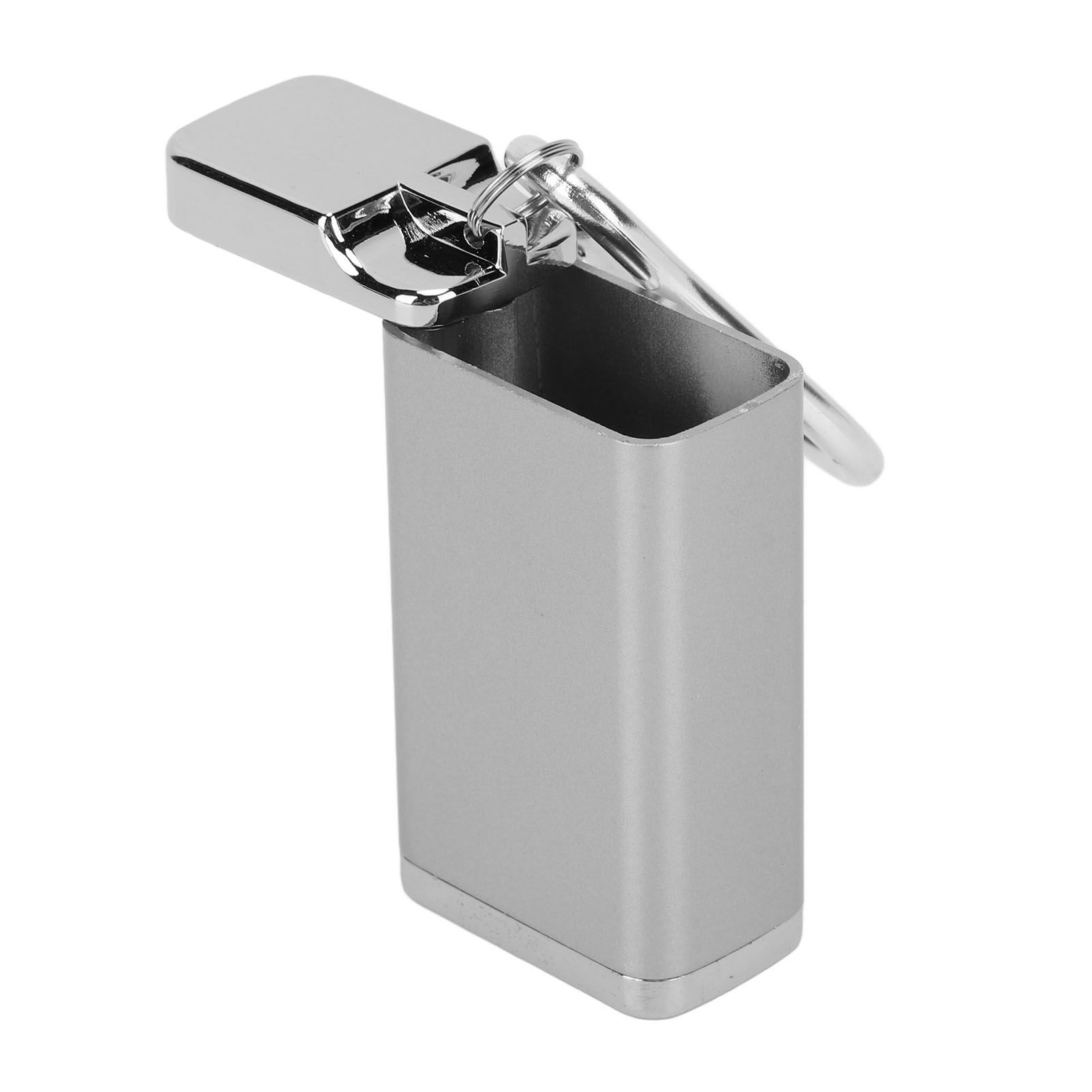Mini Cigarette Ashtray Light Weight Portable Cigarettes Cigars Ashtray Durable Cigarette Ash Holder for Home Outdoors Silver - Image 7