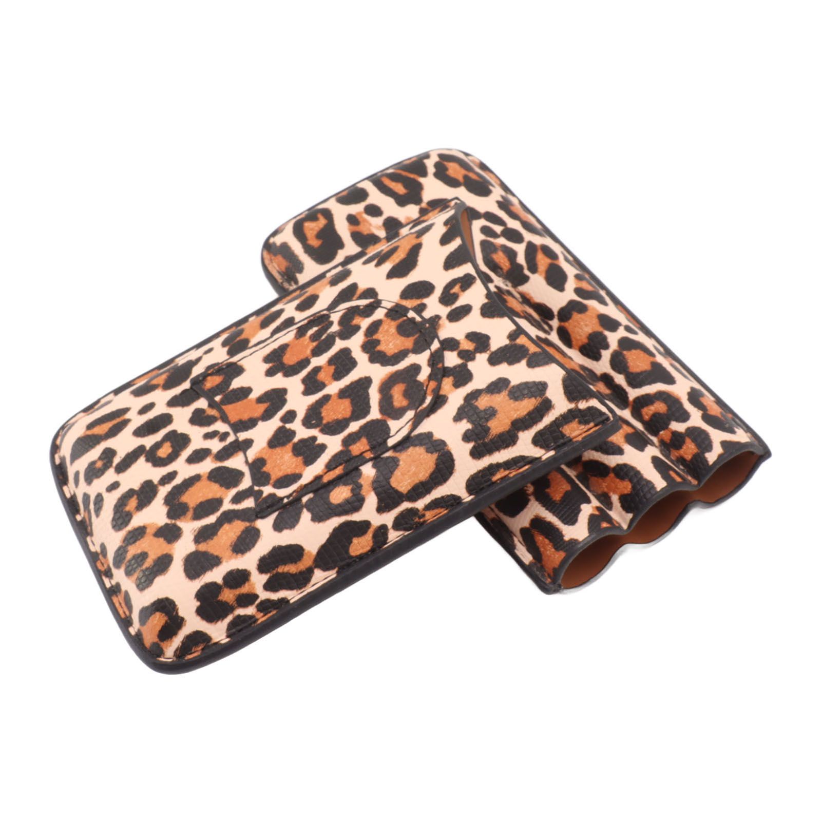 Cigar Case Portable Travel Humidor Case 3 Finger Cigar Carrying Case With Moisturize Function - Image 2