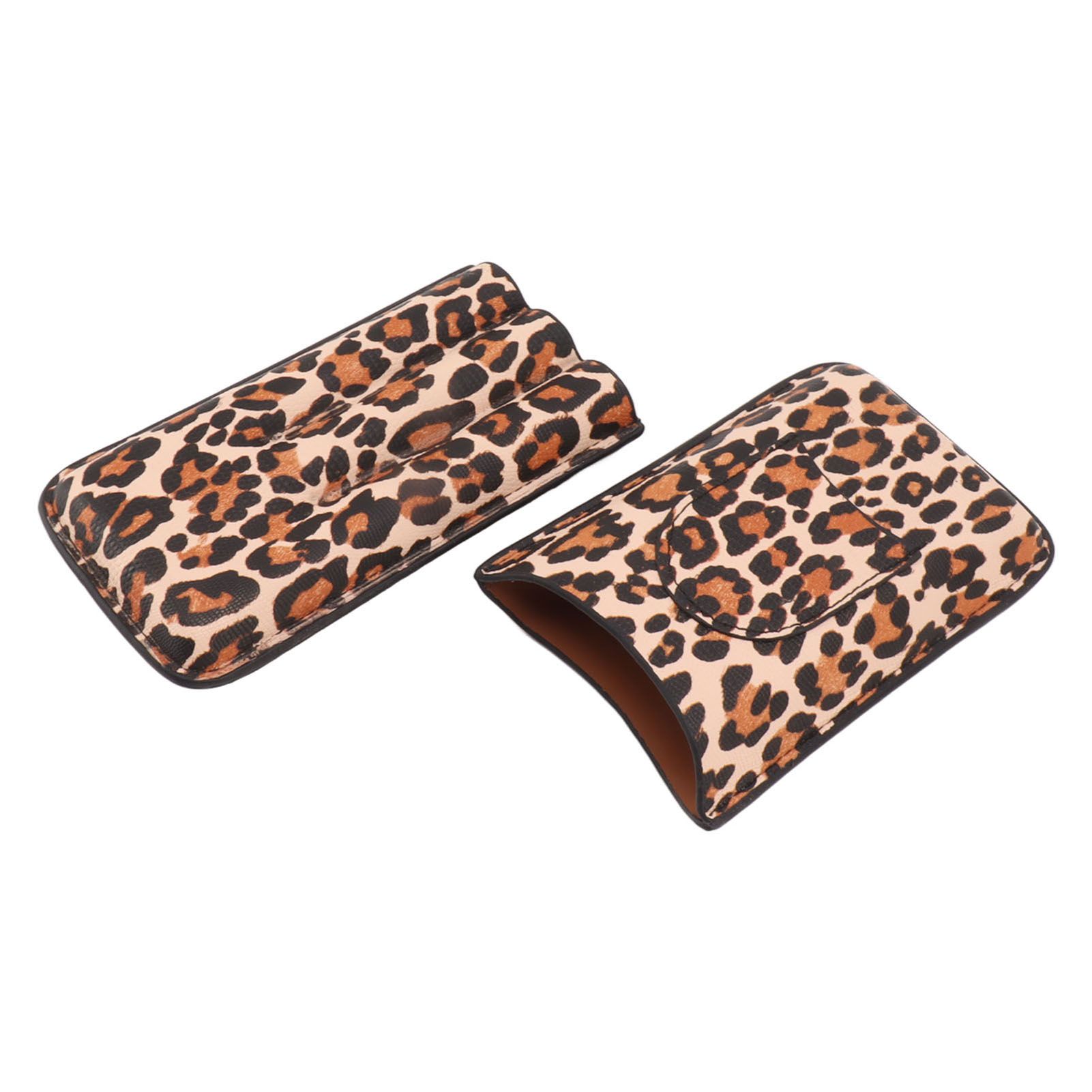 Cigar Case Portable Travel Humidor Case 3 Finger Cigar Carrying Case With Moisturize Function - Image 3