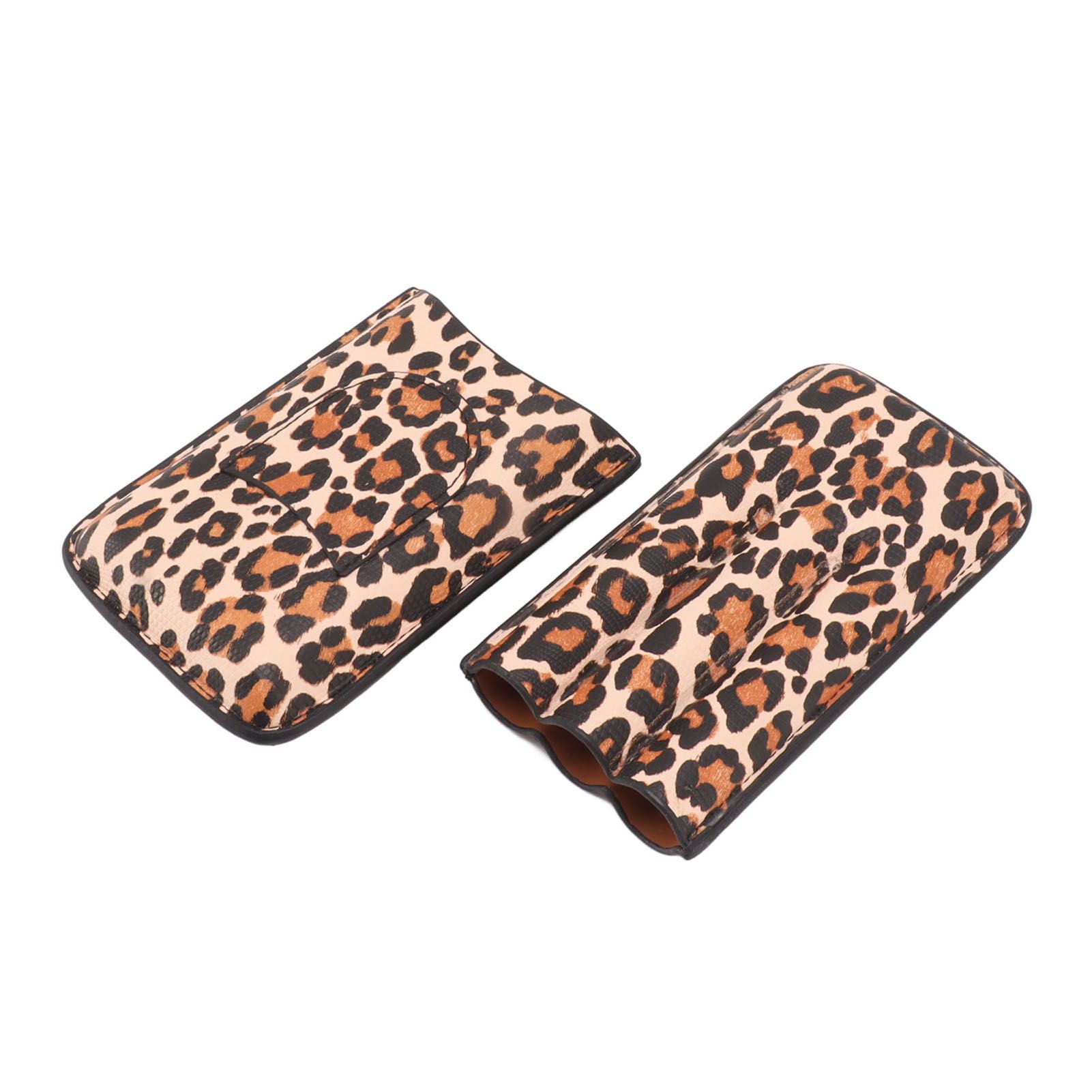 Cigar Case Portable Travel Humidor Case 3 Finger Cigar Carrying Case With Moisturize Function - Image 4