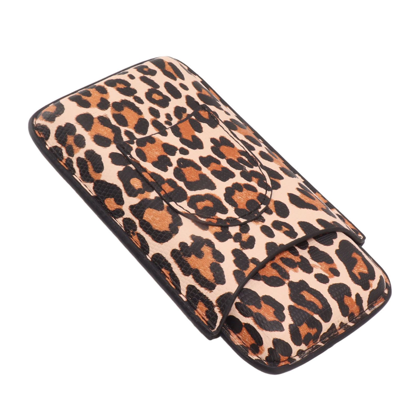 Cigar Case Portable Travel Humidor Case 3 Finger Cigar Carrying Case With Moisturize Function - Image 5