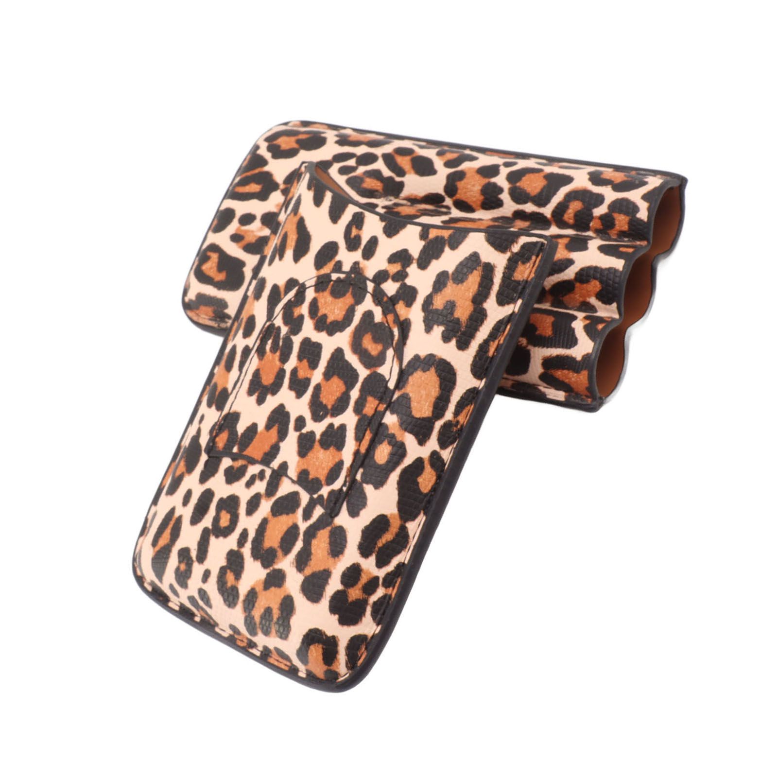 Cigar Case Portable Travel Humidor Case 3 Finger Cigar Carrying Case With Moisturize Function - Image 7