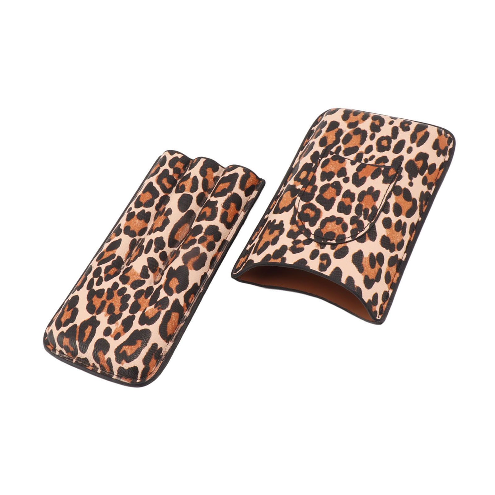 Cigar Case Portable Travel Humidor Case 3 Finger Cigar Carrying Case With Moisturize Function - Image 8