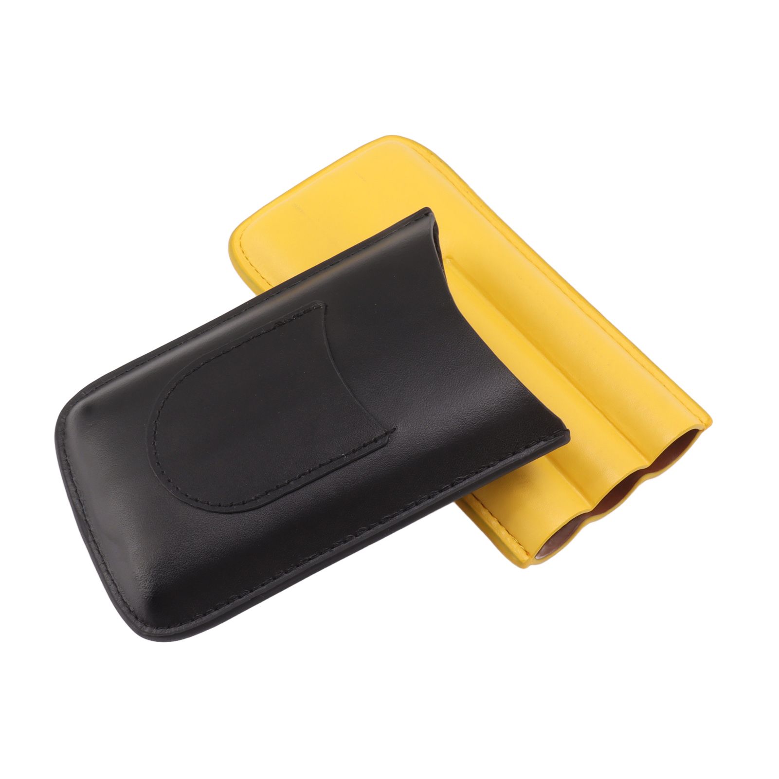 Cigars Leather Cigar Case Portable Cigar Holder Light Weight 3 Holder Cigar Case for Traveling Home - Image 2
