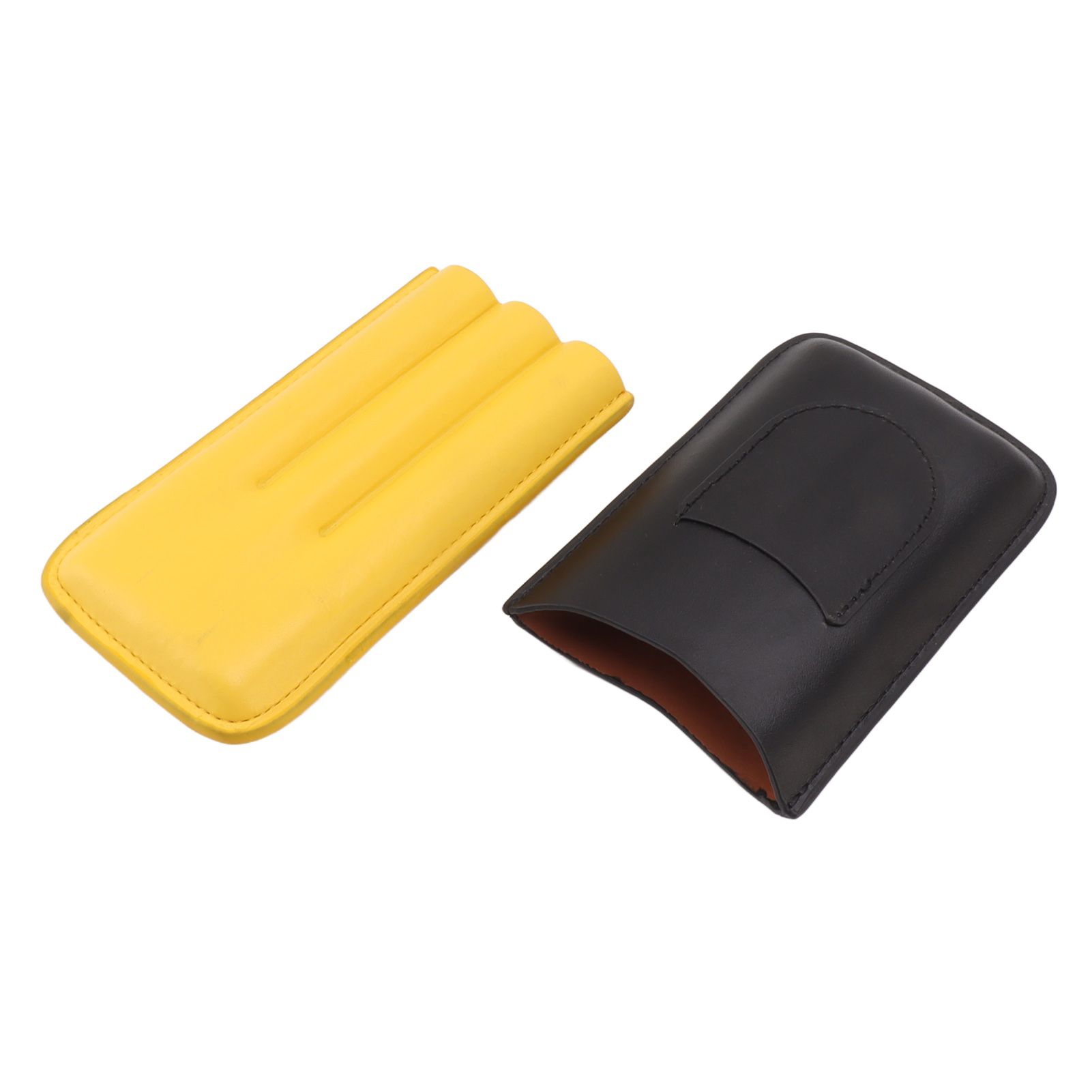 Cigars Leather Cigar Case Portable Cigar Holder Light Weight 3 Holder Cigar Case for Traveling Home - Image 3