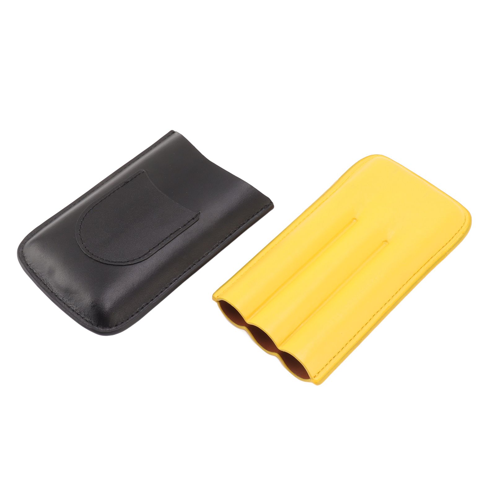 Cigars Leather Cigar Case Portable Cigar Holder Light Weight 3 Holder Cigar Case for Traveling Home - Image 4