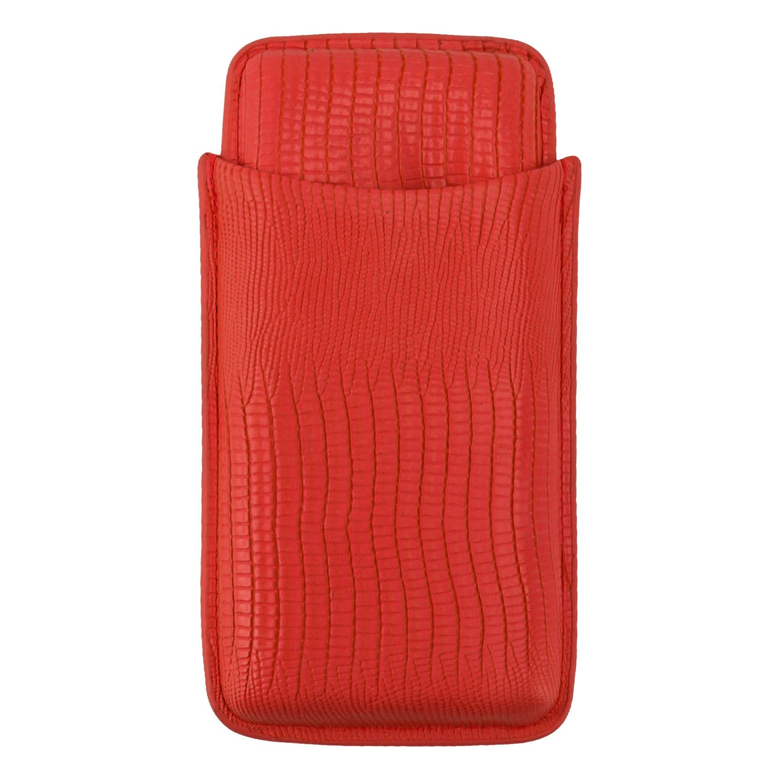 Cigar Holder Portable Moisturizing Comfortable Touch Colorfast Precise Stitching Travel Cigar Case for Men Red - Image 2