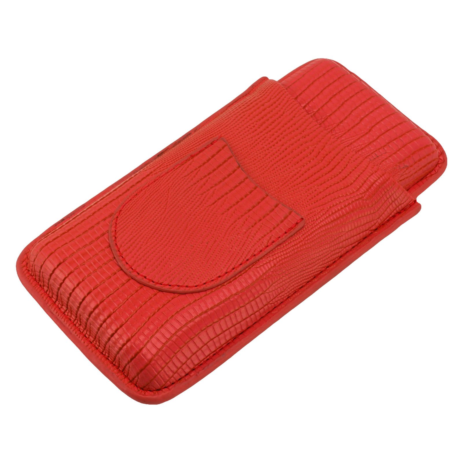 Cigar Holder Portable Moisturizing Comfortable Touch Colorfast Precise Stitching Travel Cigar Case for Men Red - Image 3
