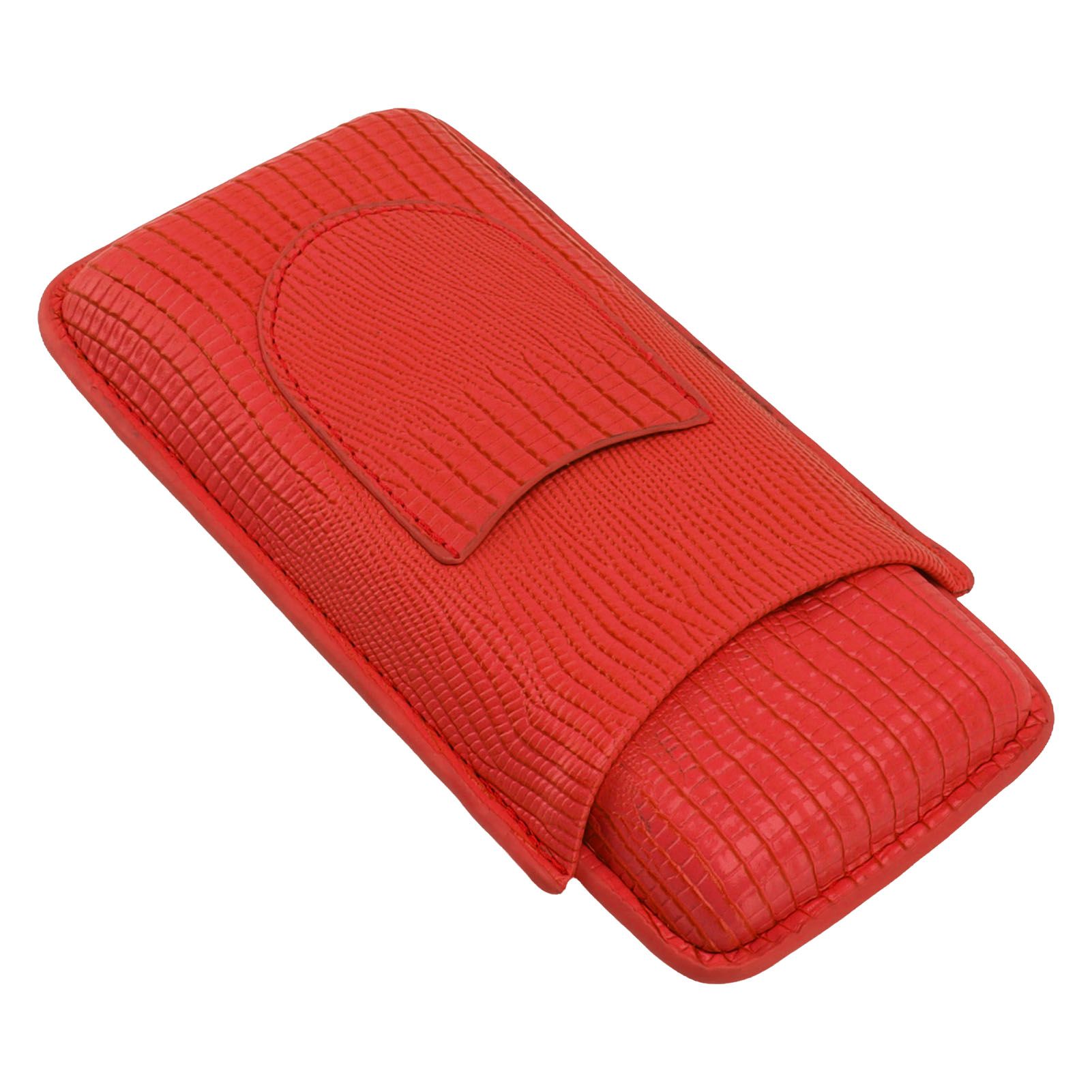 Cigar Holder Portable Moisturizing Comfortable Touch Colorfast Precise Stitching Travel Cigar Case for Men Red - Image 4
