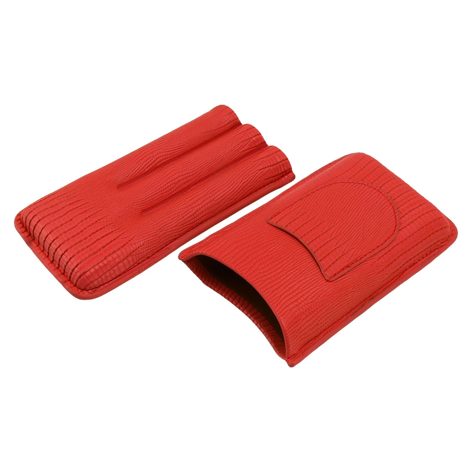 Cigar Holder Portable Moisturizing Comfortable Touch Colorfast Precise Stitching Travel Cigar Case for Men Red - Image 6