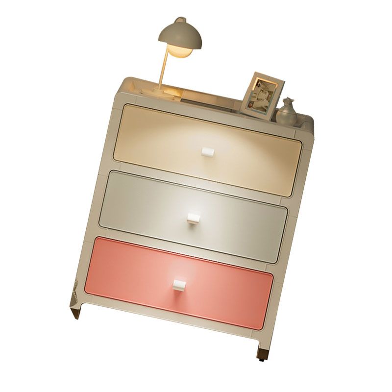 Home Storage Cabinet PP Macaron Color Large Capacity Multi Layer Drawer Storage Cabinet for Bedroom Office 3 Layer - Image 3