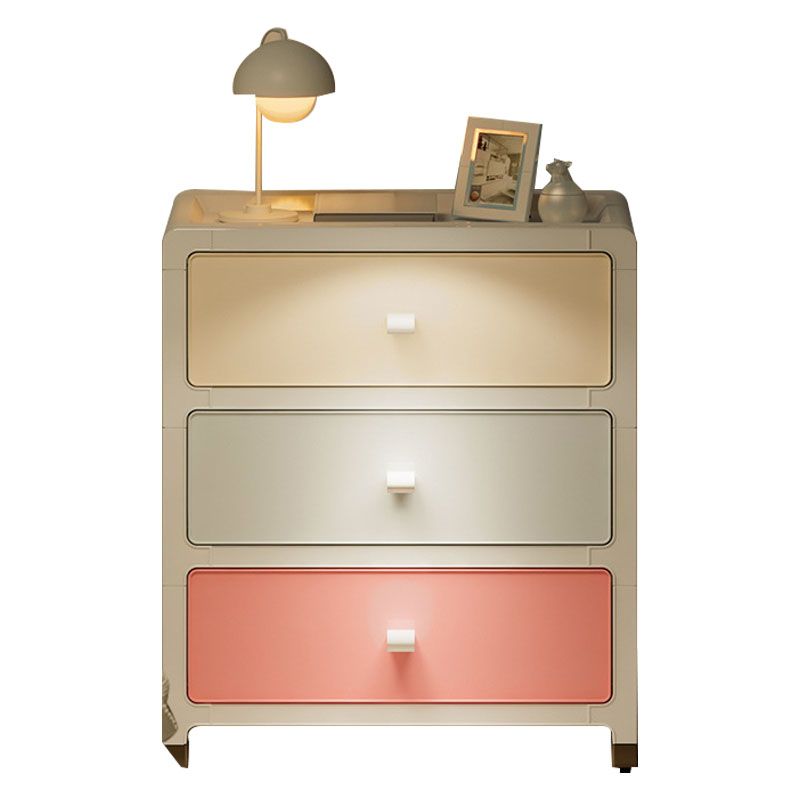 Home Storage Cabinet PP Macaron Color Large Capacity Multi Layer Drawer Storage Cabinet for Bedroom Office 3 Layer - Image 4