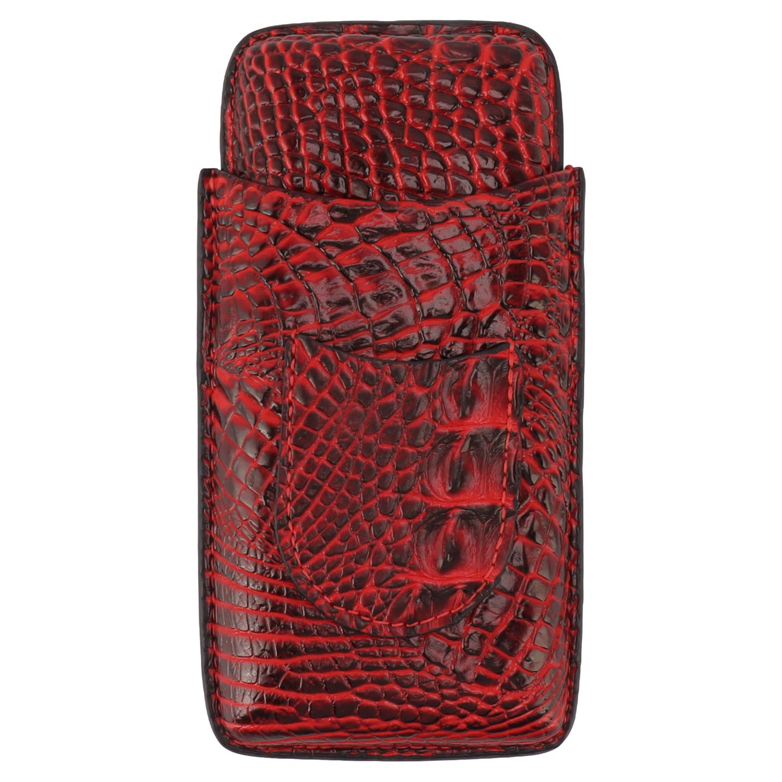 Travel Cigar Case Leather Soft Touch Fashion Appearance Portable Cigar Pouch for 3 Cigars 66 - Image 1