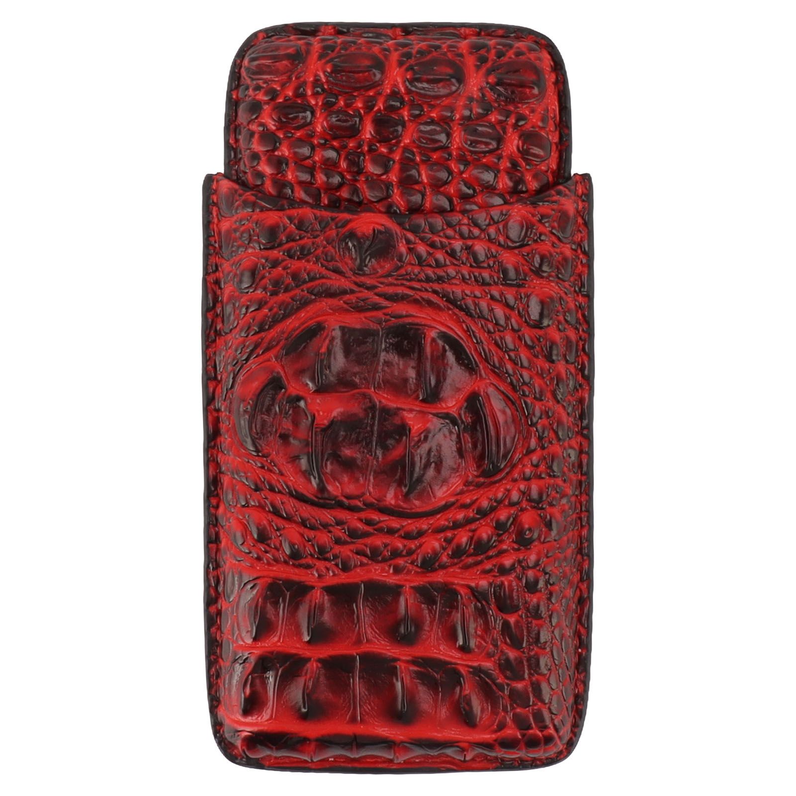 Travel Cigar Case Leather Soft Touch Fashion Appearance Portable Cigar Pouch for 3 Cigars 66 - Image 2