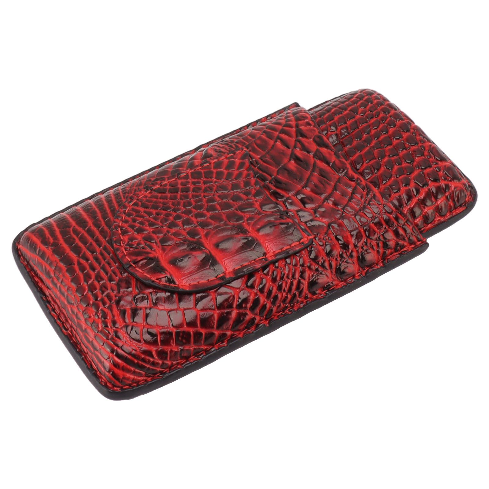Travel Cigar Case Leather Soft Touch Fashion Appearance Portable Cigar Pouch for 3 Cigars 66 - Image 3