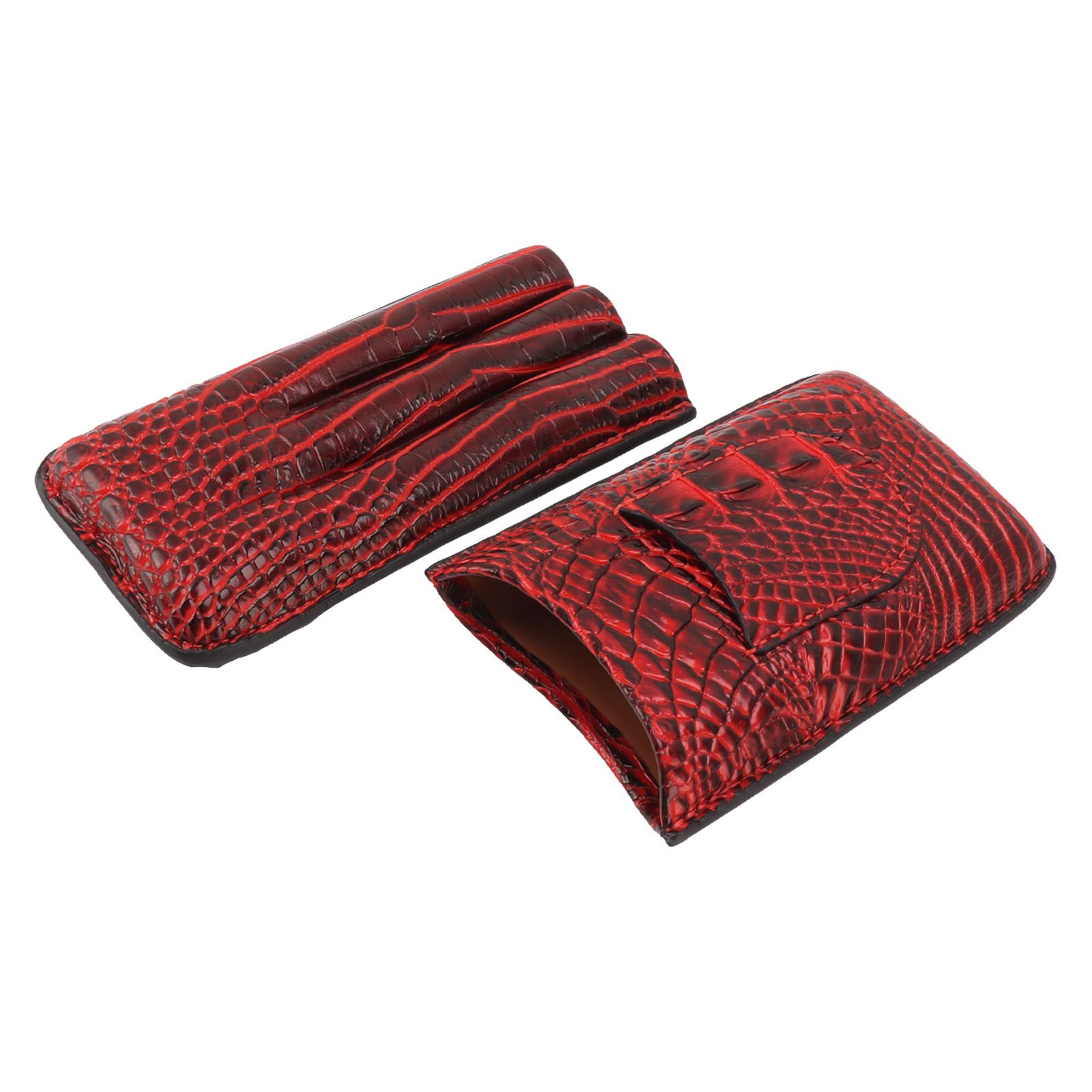 Travel Cigar Case Leather Soft Touch Fashion Appearance Portable Cigar Pouch for 3 Cigars 66 - Image 6