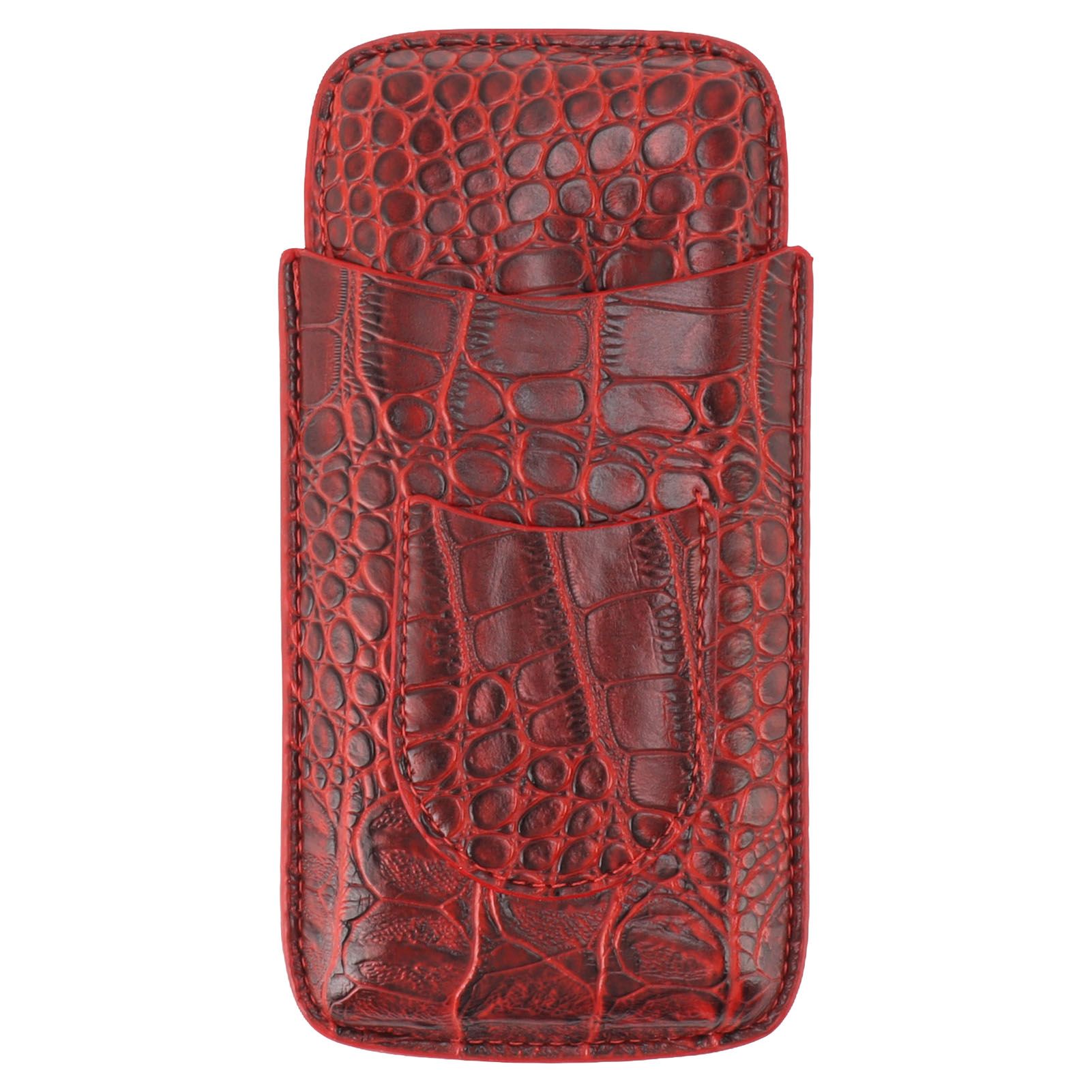 Travel Cigar Case Leather Soft Touch Fashion Appearance Portable Cigar Pouch for 3 Cigars 74 - Image 1