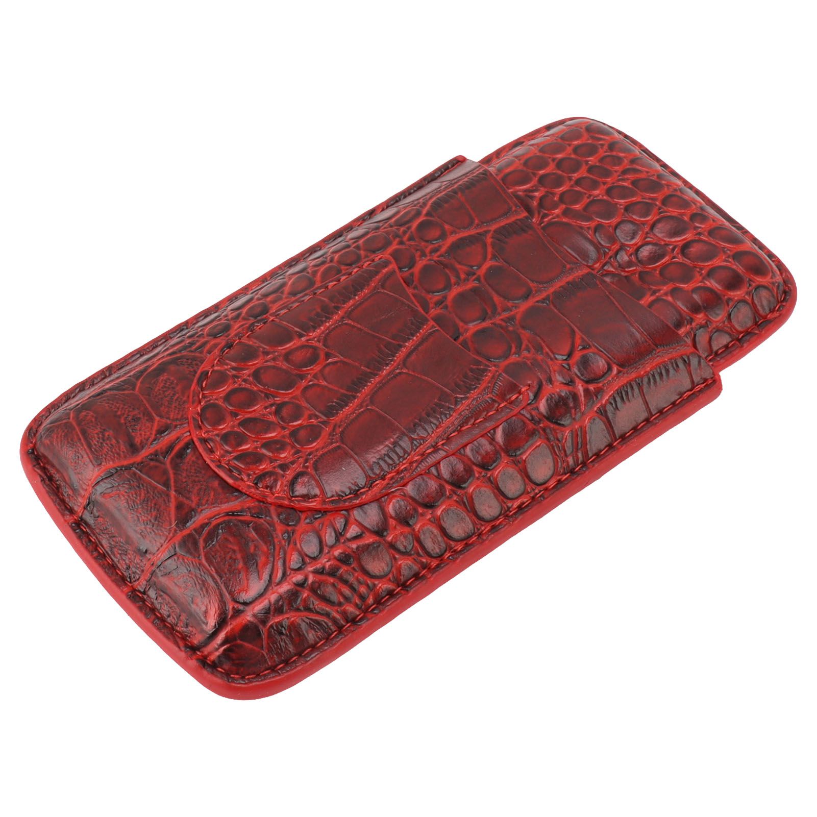 Travel Cigar Case Leather Soft Touch Fashion Appearance Portable Cigar Pouch for 3 Cigars 74 - Image 3