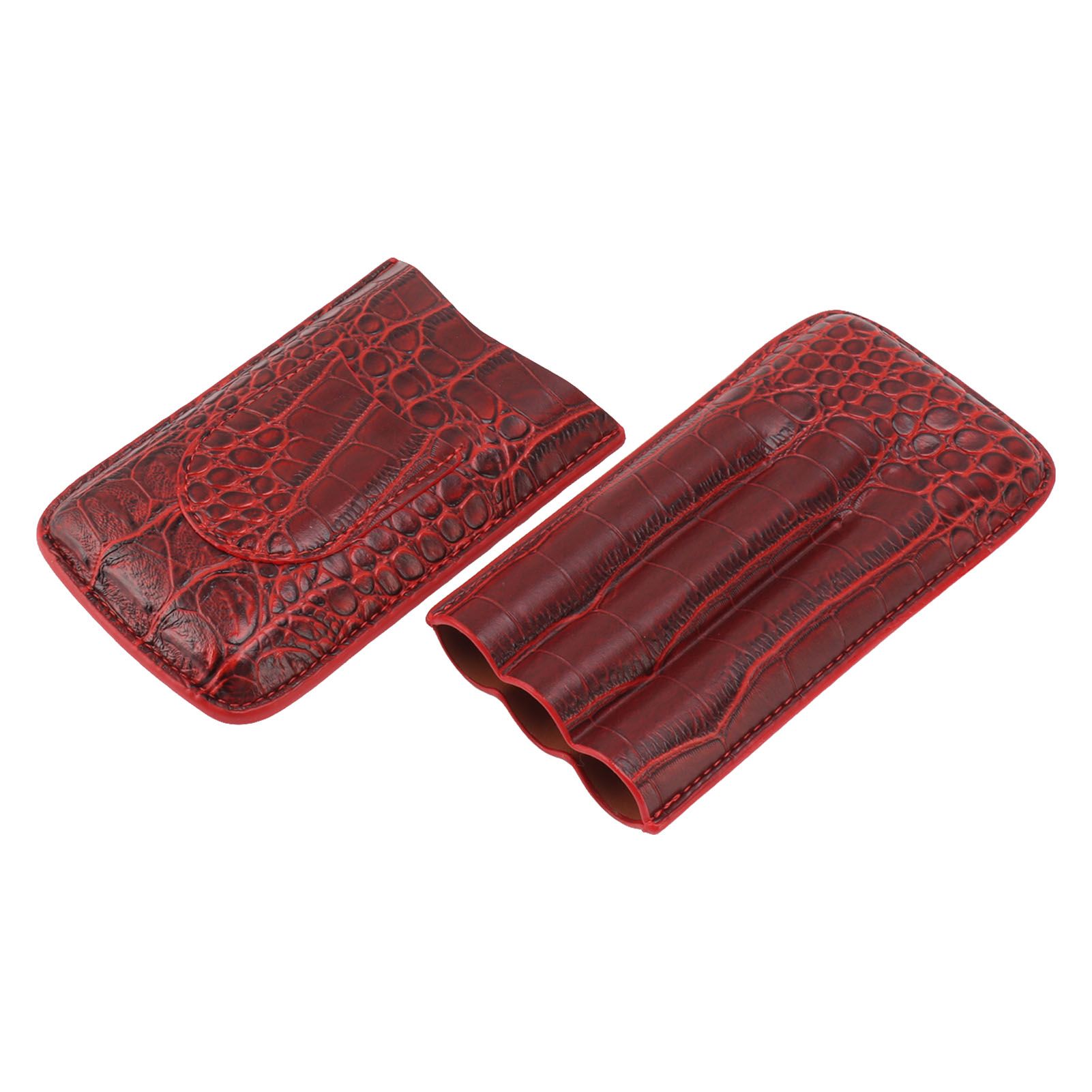 Travel Cigar Case Leather Soft Touch Fashion Appearance Portable Cigar Pouch for 3 Cigars 74 - Image 5
