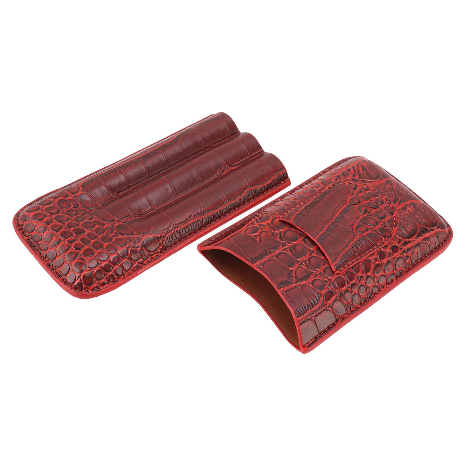 Travel Cigar Case Leather Soft Touch Fashion Appearance Portable Cigar Pouch for 3 Cigars 74 - Image 6