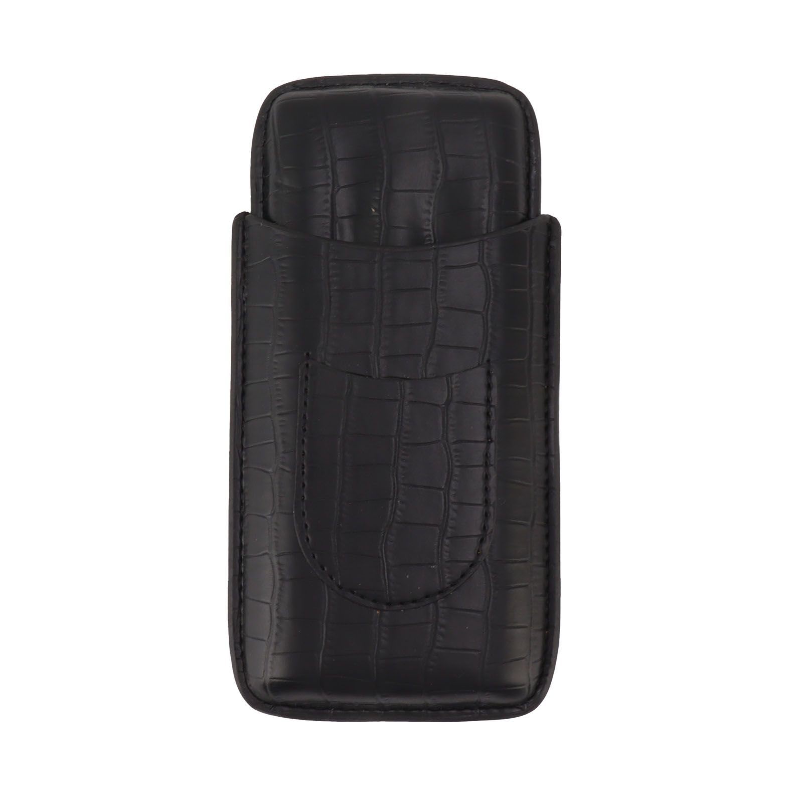 Cigar Holder Portable Tight Stitching Colorfast Lightweight 3 Finger Cigar Humidor Case for Travel Home - Image 1