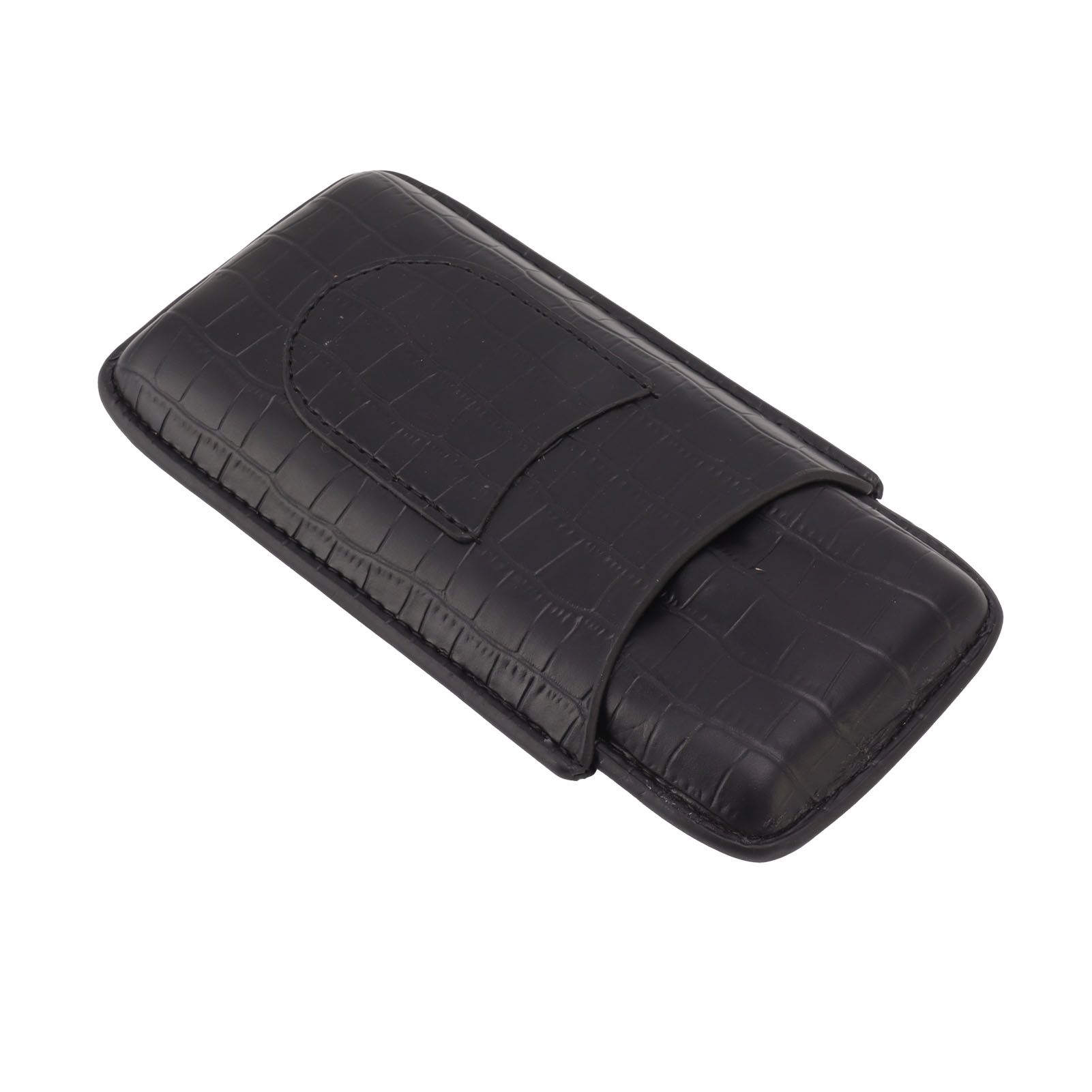 Cigar Holder Portable Tight Stitching Colorfast Lightweight 3 Finger Cigar Humidor Case for Travel Home - Image 7