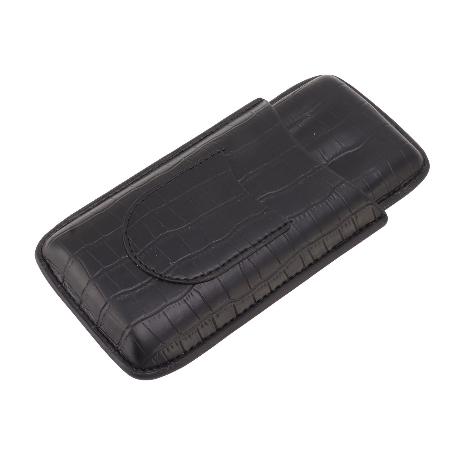 Cigar Holder Portable Tight Stitching Colorfast Lightweight 3 Finger Cigar Humidor Case for Travel Home - Image 8