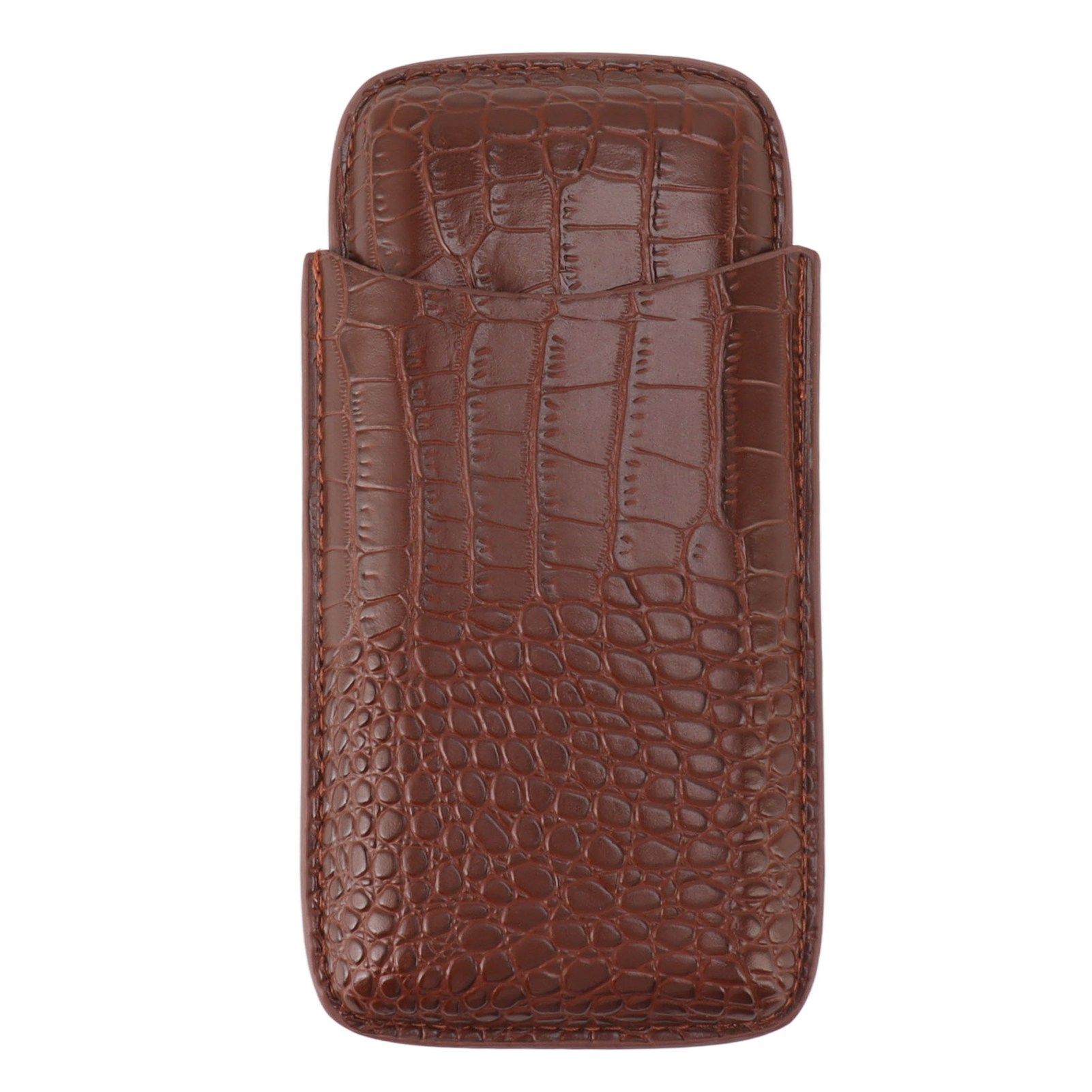 Cigar Holder Case Artificial Leather Portable Durable Elegant 3 Finger Cigar Box for Travel Outdoor Business 78 - Image 6