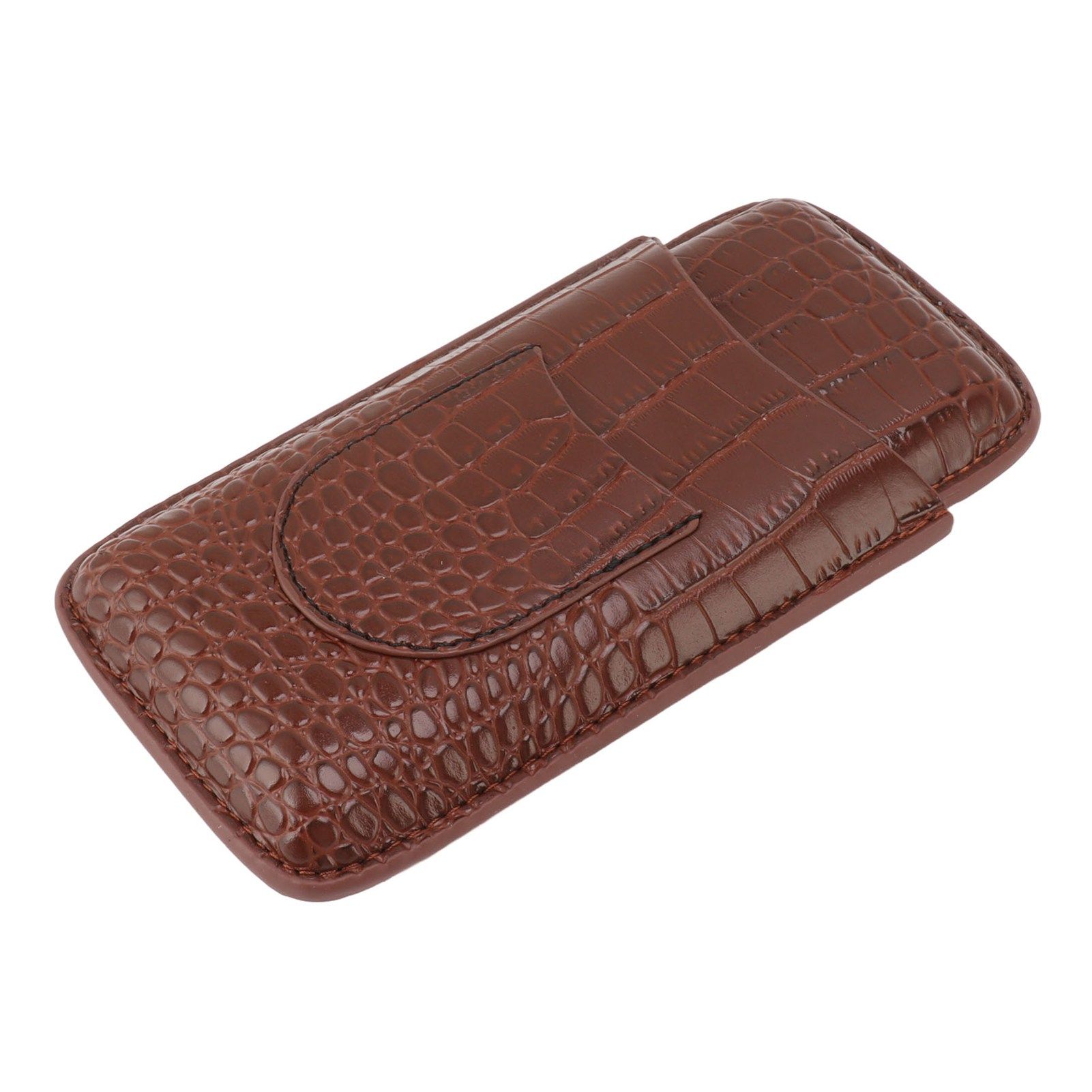 Cigar Holder Case Artificial Leather Portable Durable Elegant 3 Finger Cigar Box for Travel Outdoor Business 78 - Image 7