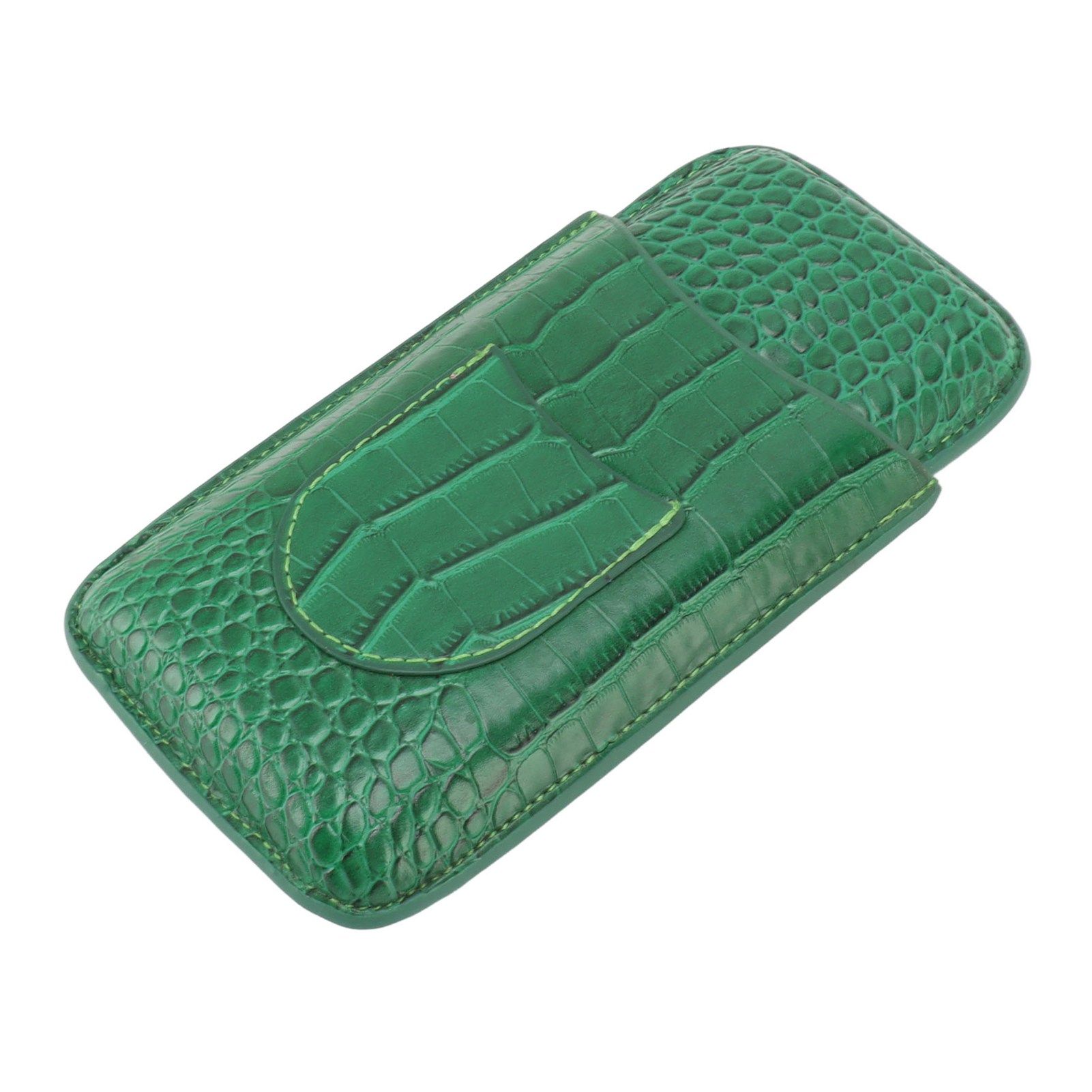 Cigar Holder Case Artificial Leather Portable Durable Elegant 3 Finger Cigar Box for Travel Outdoor Business 81 - Image 2