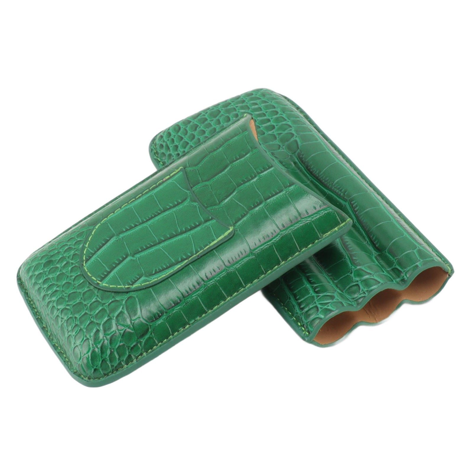 Cigar Holder Case Artificial Leather Portable Durable Elegant 3 Finger Cigar Box for Travel Outdoor Business 81 - Image 4