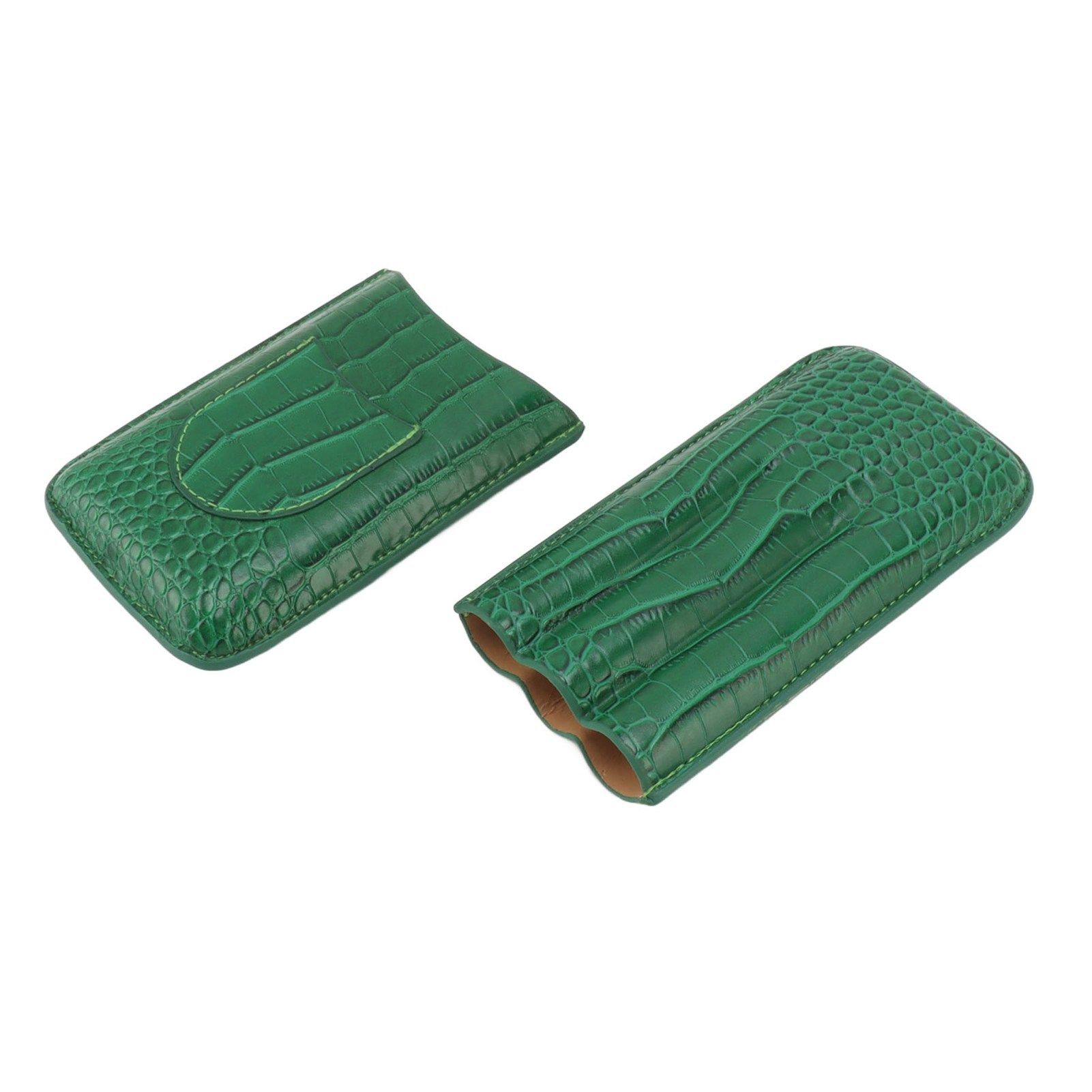 Cigar Holder Case Artificial Leather Portable Durable Elegant 3 Finger Cigar Box for Travel Outdoor Business 81 - Image 5