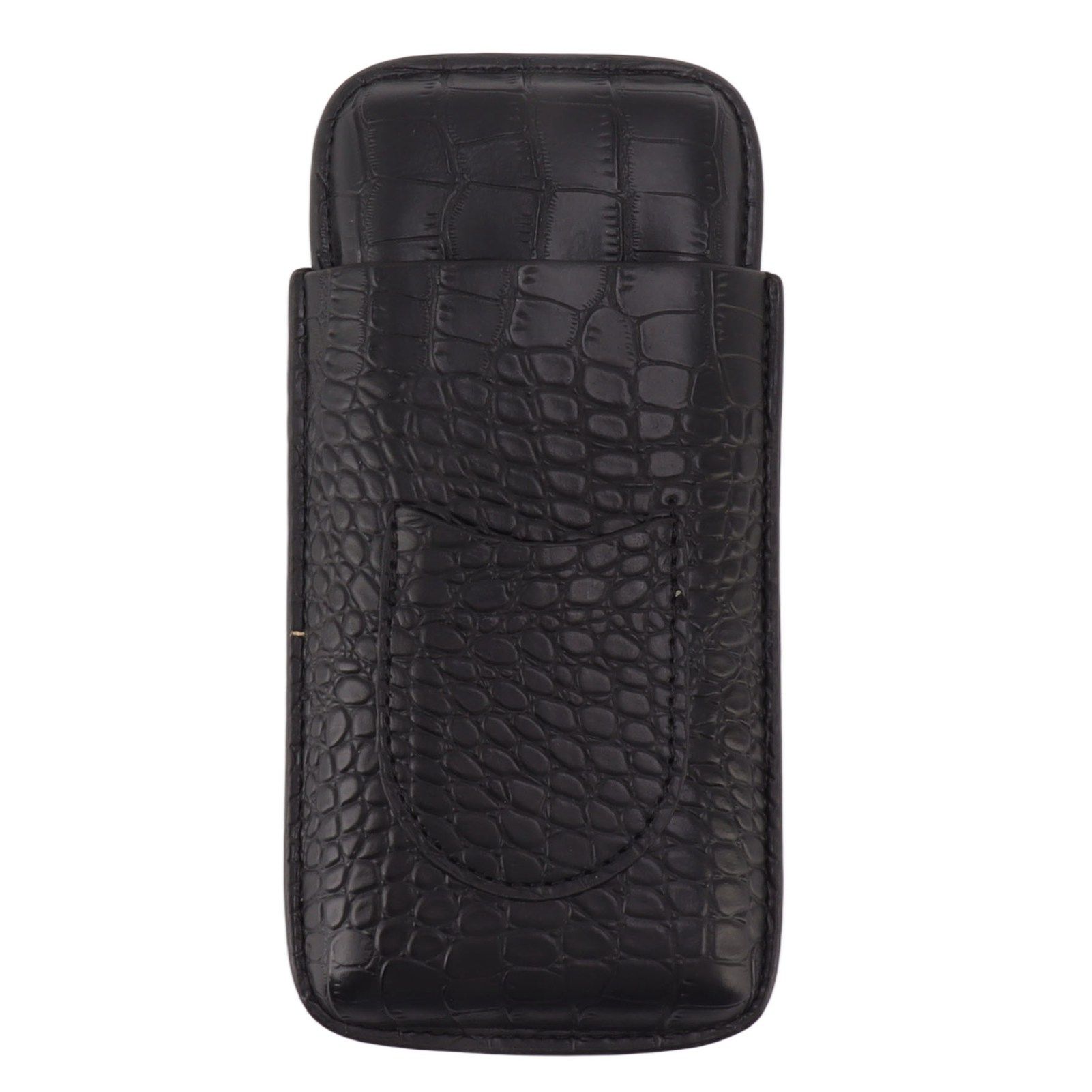 Portable Cigar Case 3 Holder Leather Humidor Box Cigar Moisturizing Protection Storage Bag - Image 1