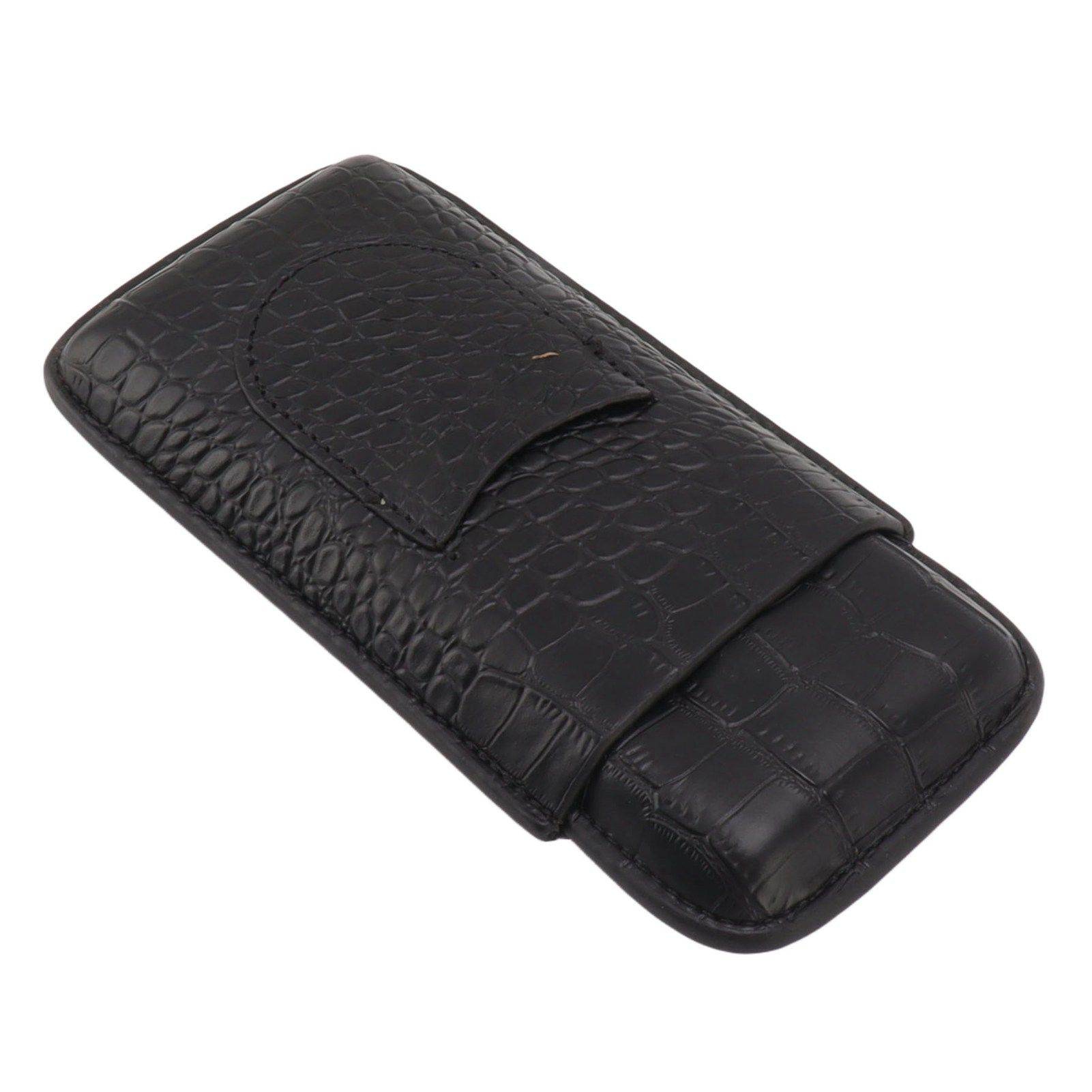 Portable Cigar Case 3 Holder Leather Humidor Box Cigar Moisturizing Protection Storage Bag - Image 4