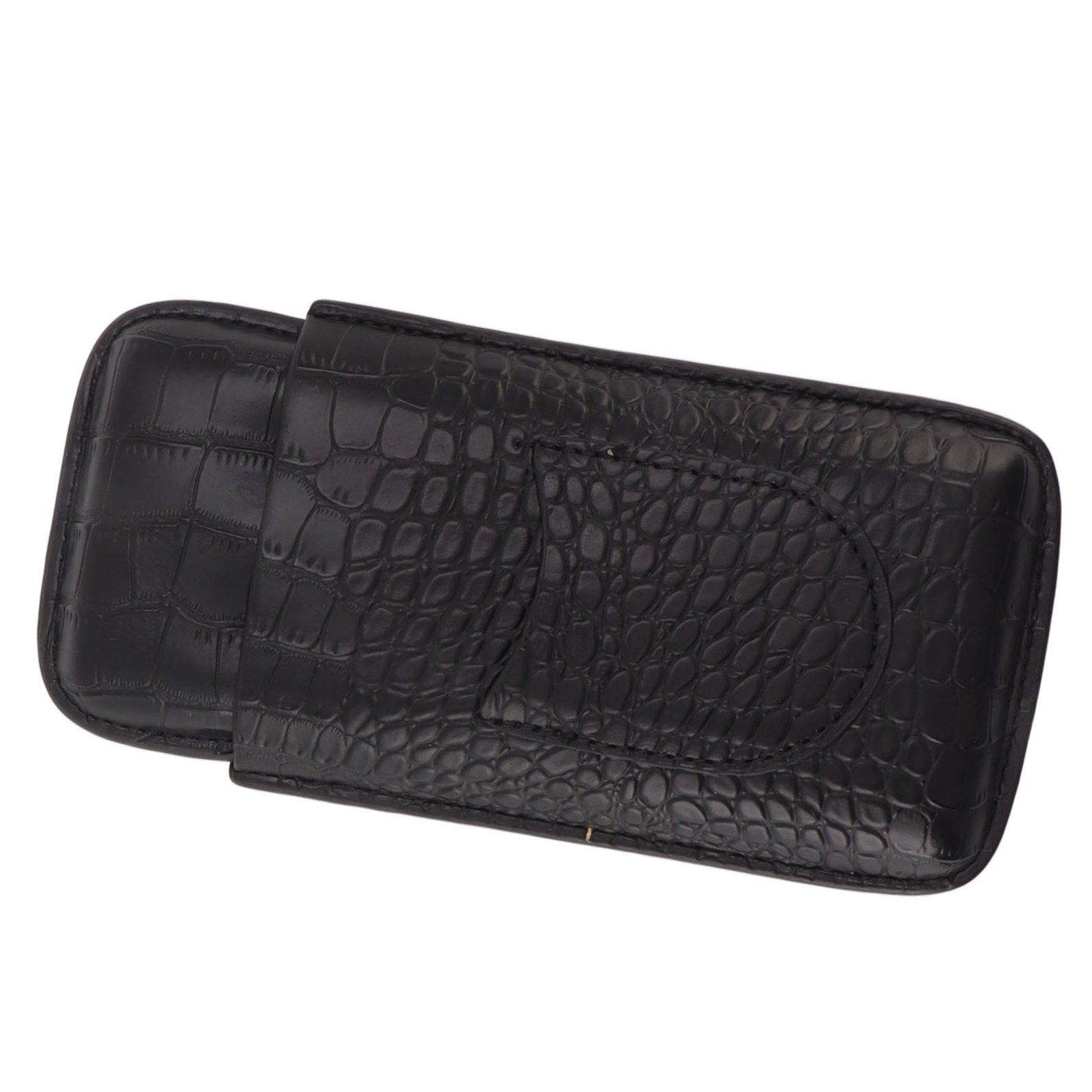 Portable Cigar Case 3 Holder Leather Humidor Box Cigar Moisturizing Protection Storage Bag - Image 8