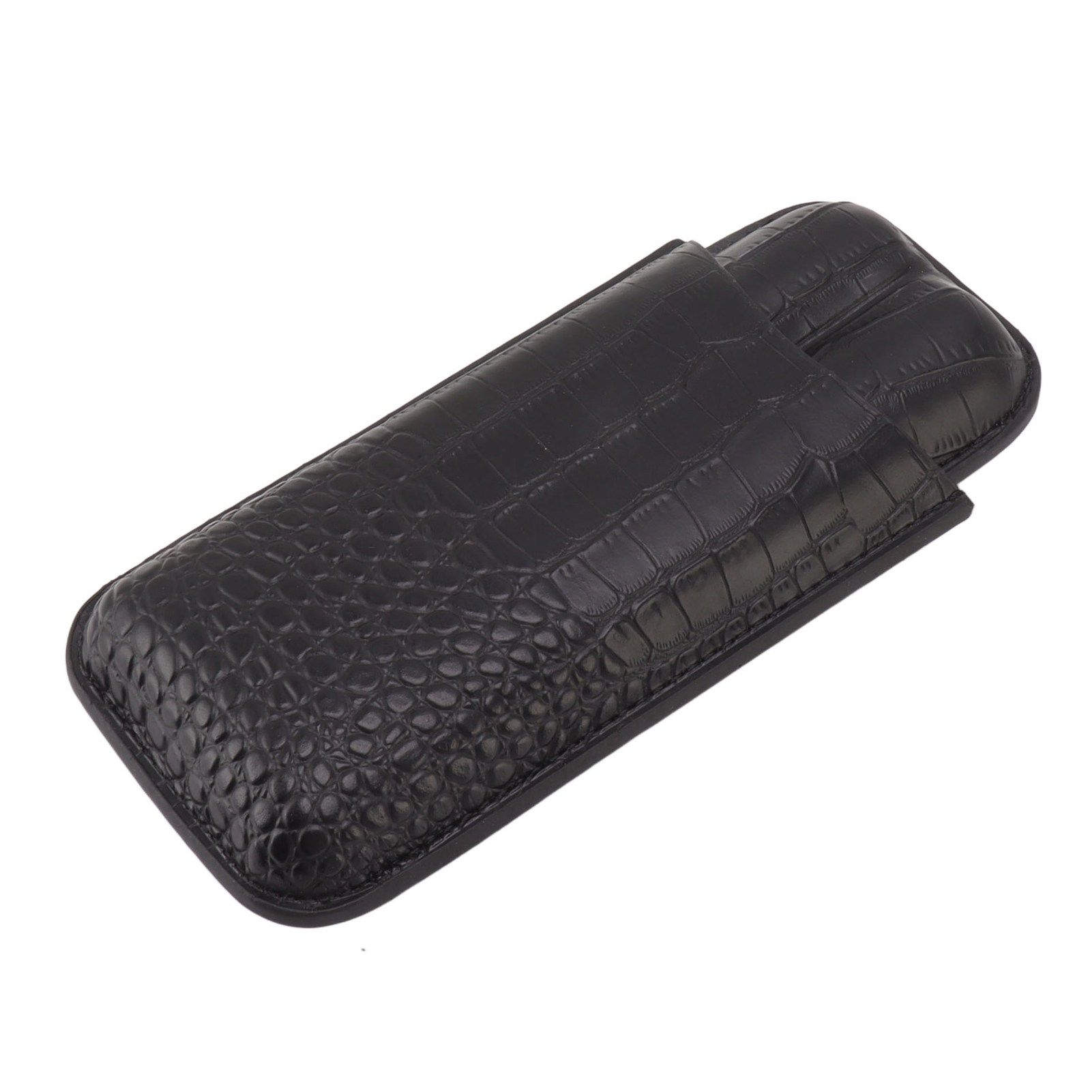 Portable Cigar Bag 2 Holder Leather Humidor Box Storage Case for Protection and Moisturizing - Image 2