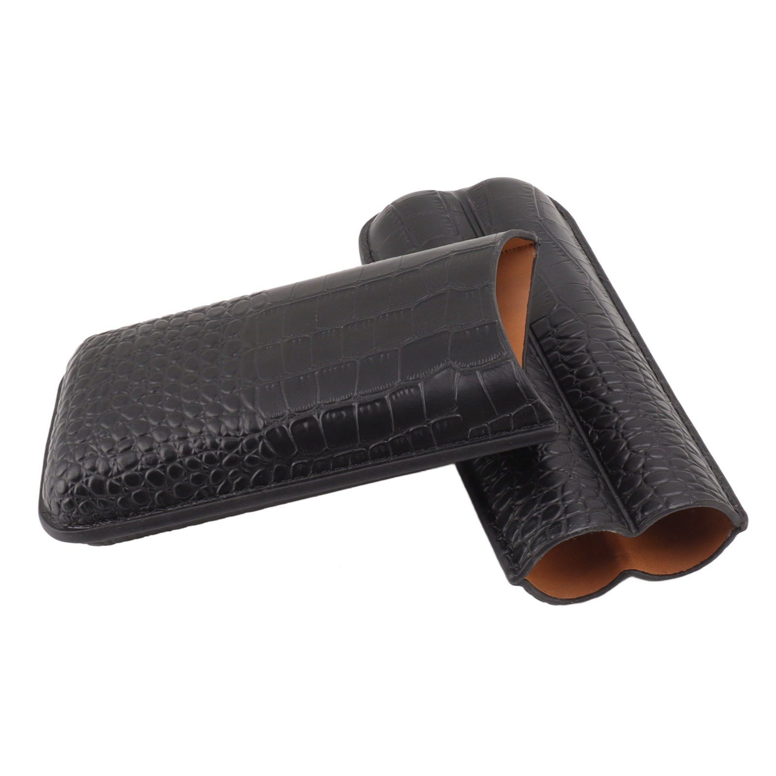 Portable Cigar Bag 2 Holder Leather Humidor Box Storage Case for Protection and Moisturizing - Image 6