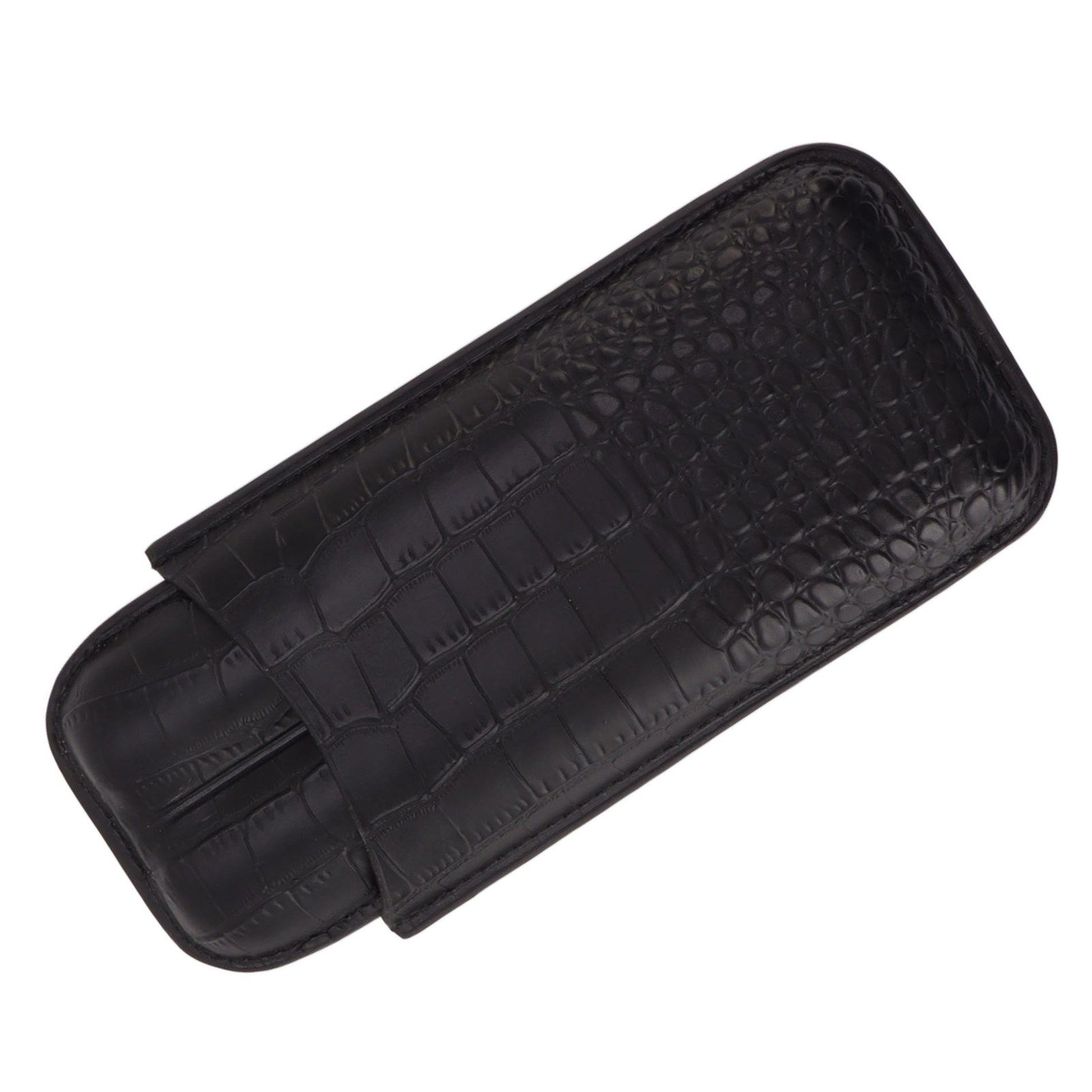 Portable Cigar Bag 2 Holder Leather Humidor Box Storage Case for Protection and Moisturizing - Image 7