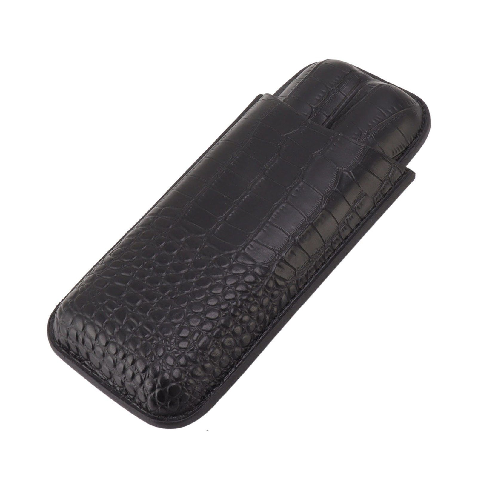 Portable Cigar Bag 2 Holder Leather Humidor Box Storage Case for Protection and Moisturizing - Image 8