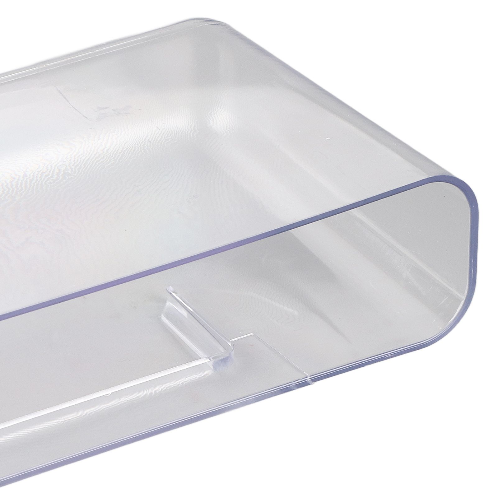 Adhesive Storage Bin Transparent Plastic Wall Mounted Floating Storage Holder Desk Organizer for Bedroom Bathroom L - Image 6