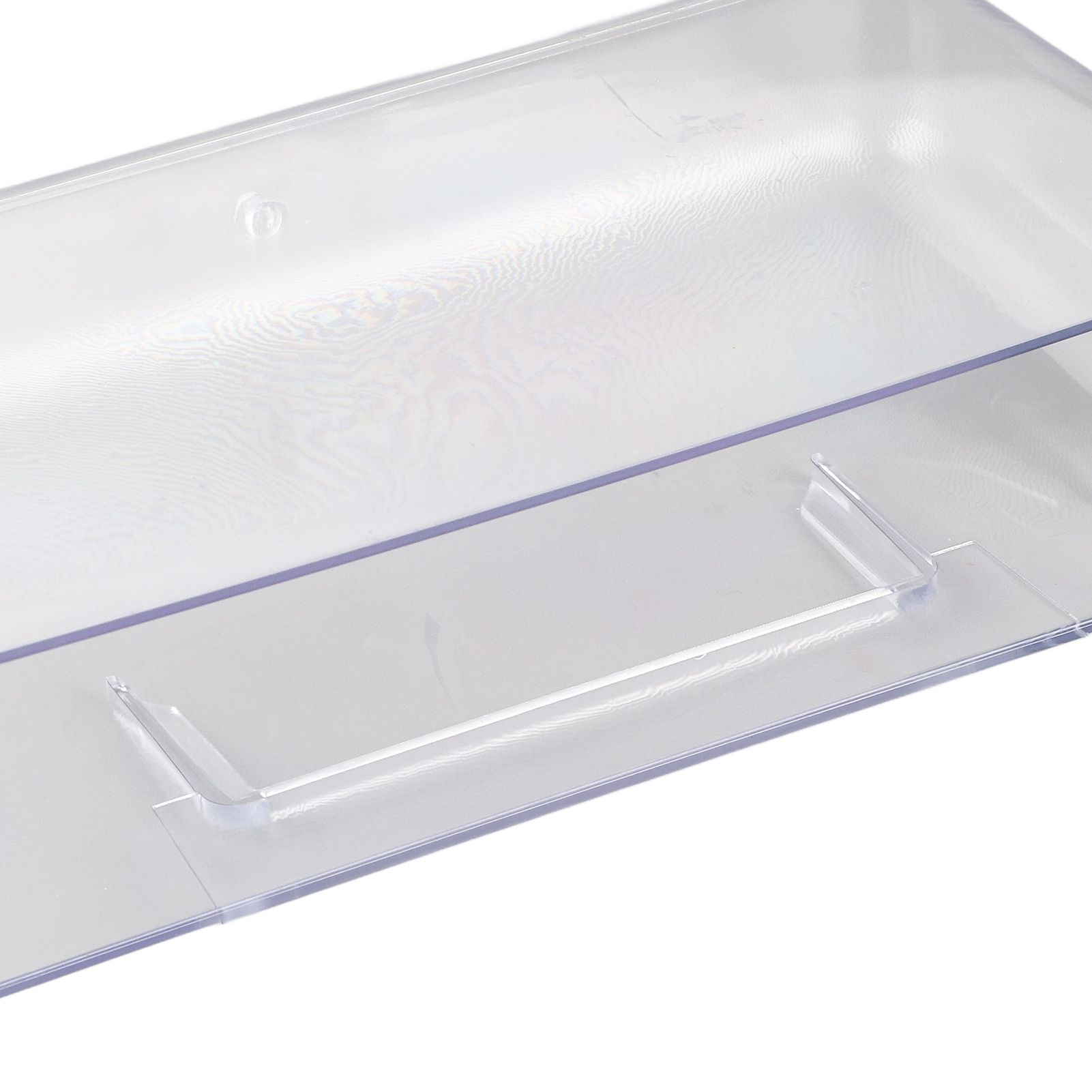 Adhesive Storage Bin Transparent Plastic Wall Mounted Floating Storage Holder Desk Organizer for Bedroom Bathroom L - Image 7
