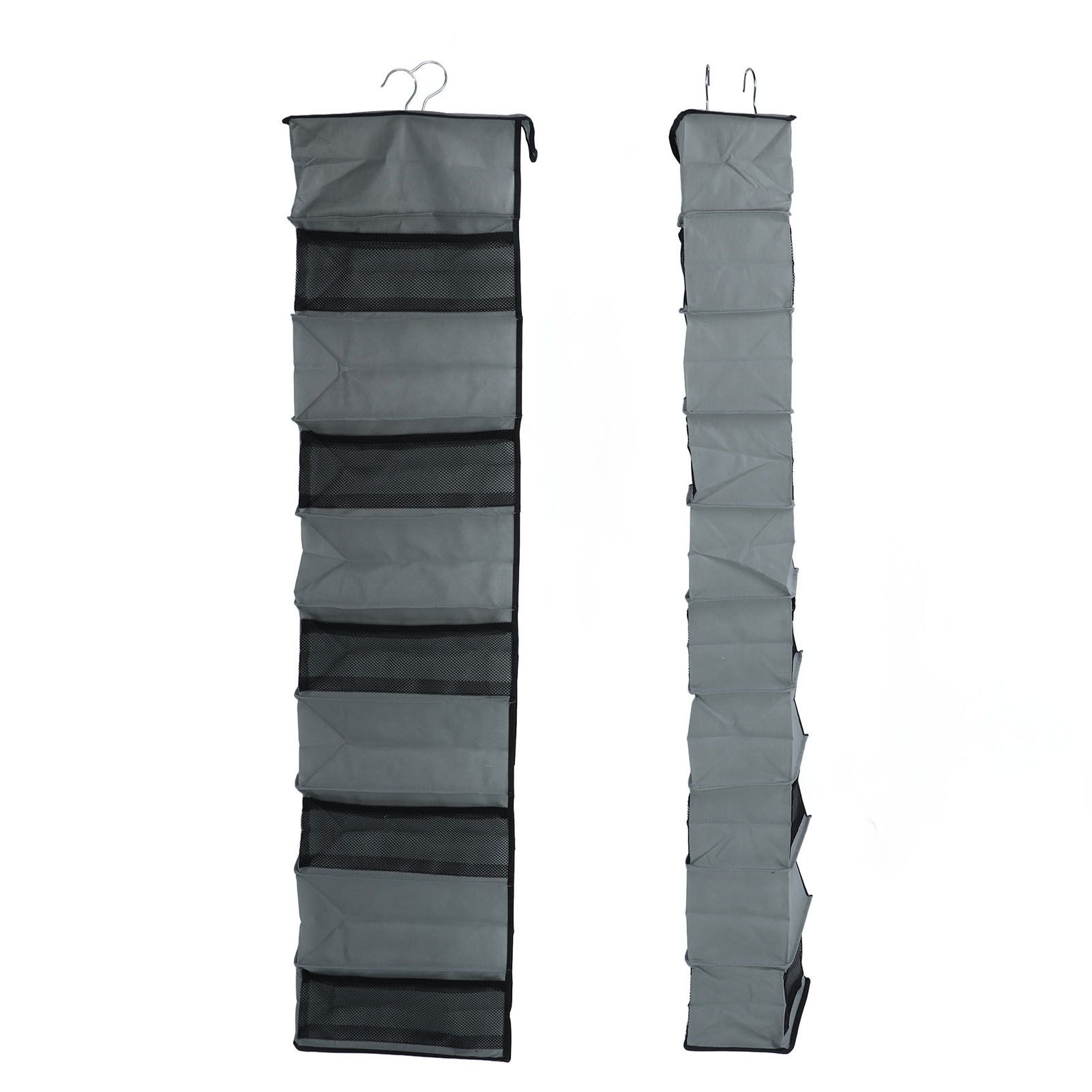 10 Layers Wardrobe Hanging Storage Bag Strong Load Bearing Multilayer Hanging Storage Bag for Shoes Hat Underwear - Image 2