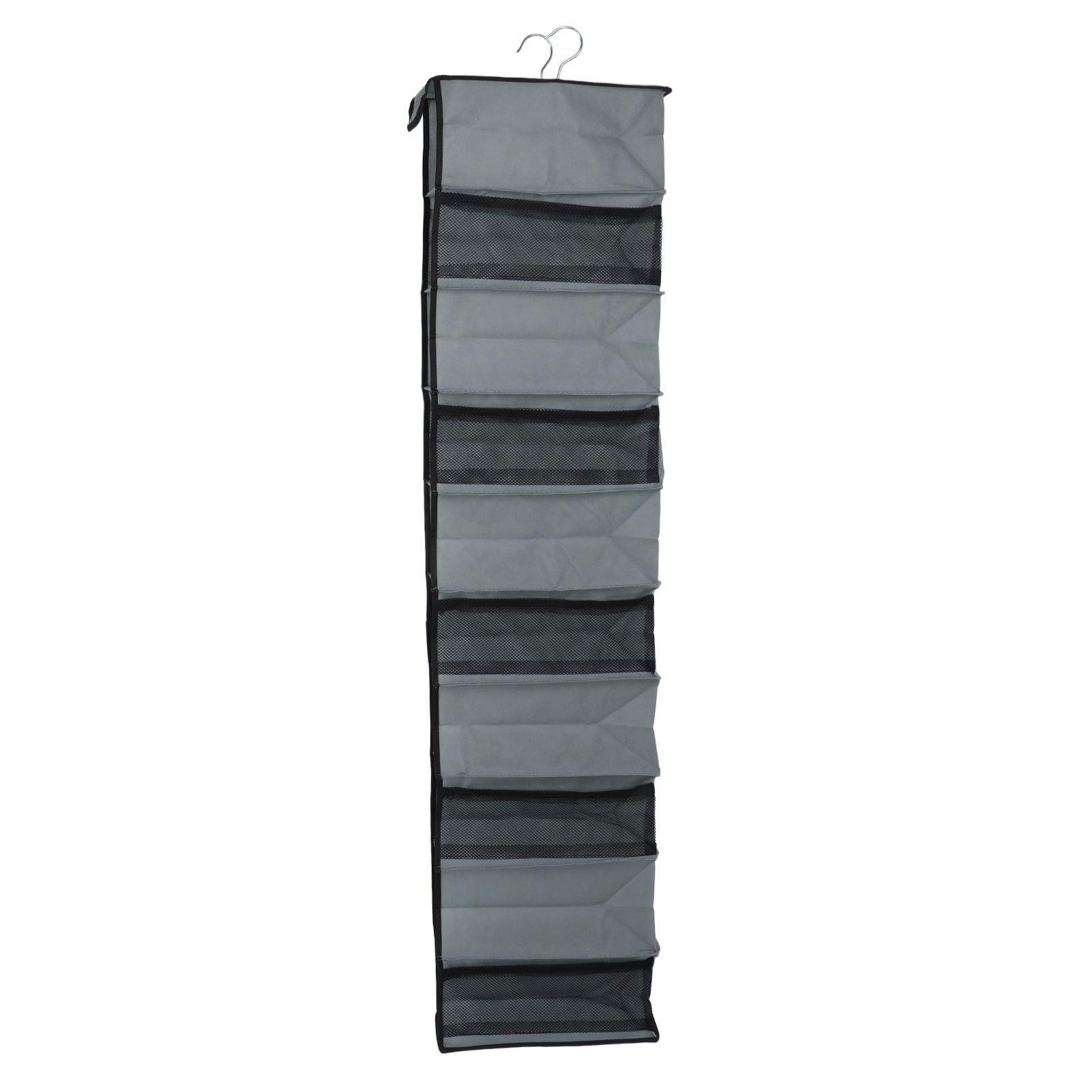 10 Layers Wardrobe Hanging Storage Bag Strong Load Bearing Multilayer Hanging Storage Bag for Shoes Hat Underwear - Image 6