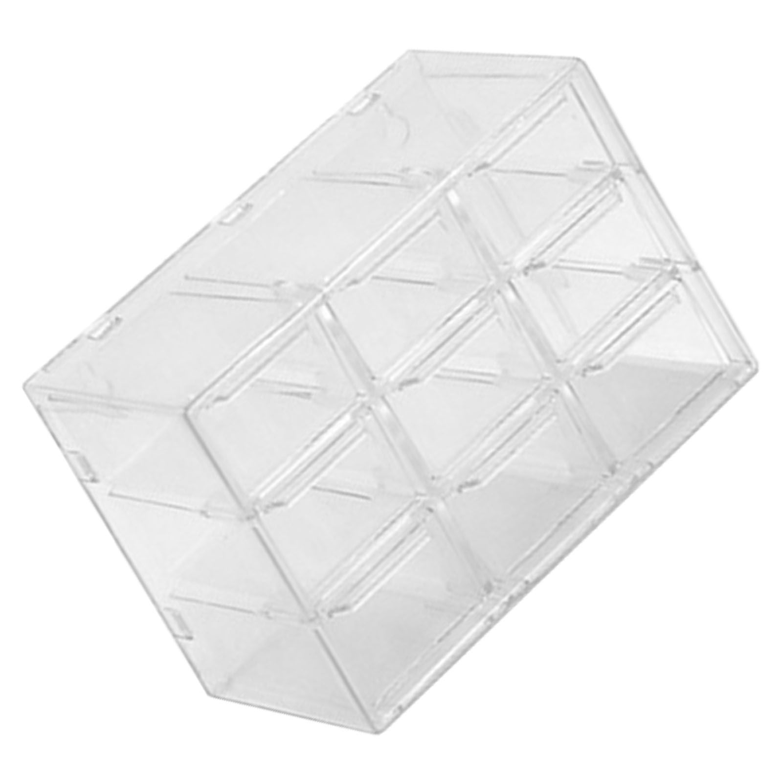 Grid Storage Box Dustproof Transparent Plastic Container Organizer for Jewelry Necklace DIY Art Craft 9 Compartments - Image 4