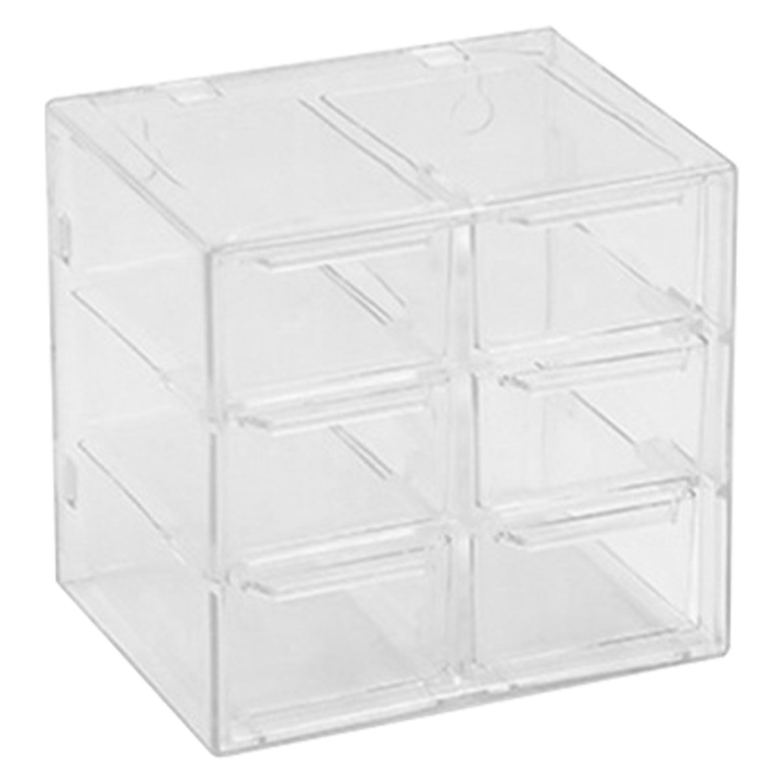 Grid Storage Box Dustproof Transparent Plastic Container Organizer for Jewelry Necklace DIY Art Craft 6 Compartments - Image 2
