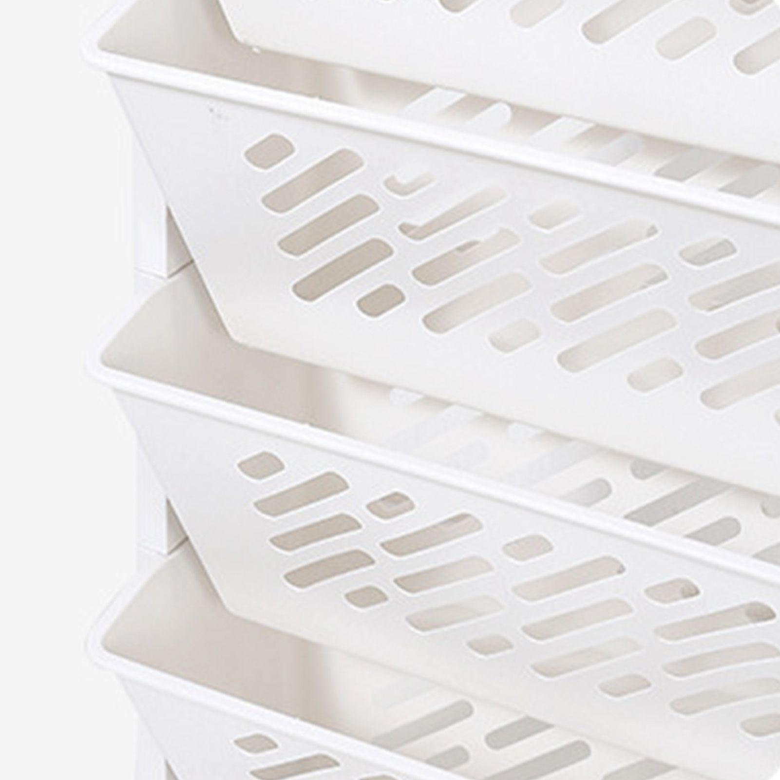 Movable Bookshelf Large Capacity Rotatable Removable Plastic Practical Rolling Organization Shelf 5 Layer - Image 8