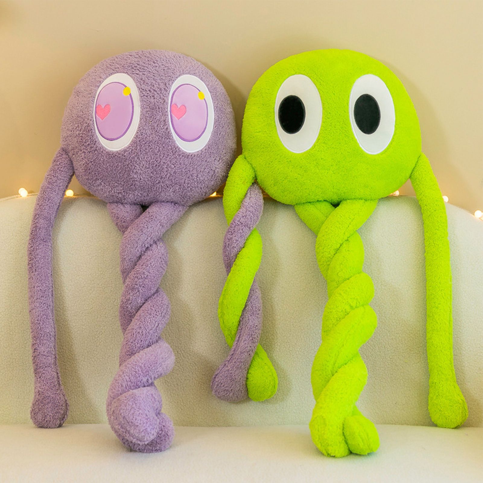 Plush Octopus Pillow Cute Shape Soft Comfortable Stuffed Octopus Doll Toy with 4 Legs for Home Bedroom Office Purple 90cm/35.4in, 480g/16.7oz - Image 8