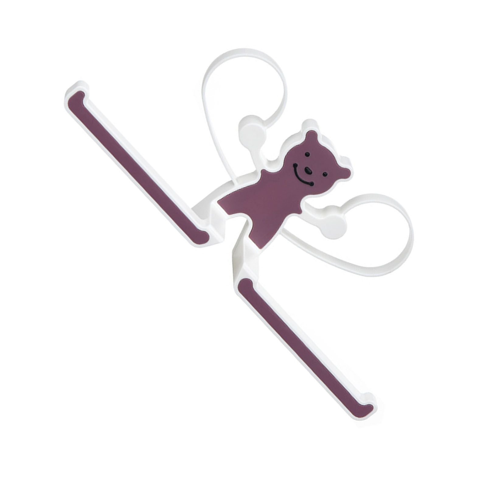 Storage Hook Rack Multipurpose Strong Bearing Capacity Waterproof Punch Free Towel Rack Holder for Home Purple - Image 2