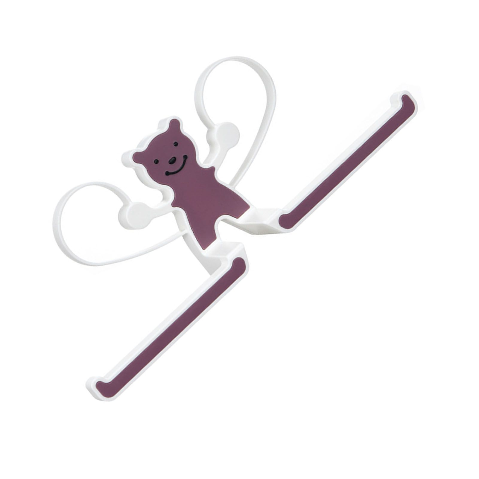 Storage Hook Rack Multipurpose Strong Bearing Capacity Waterproof Punch Free Towel Rack Holder for Home Purple - Image 3